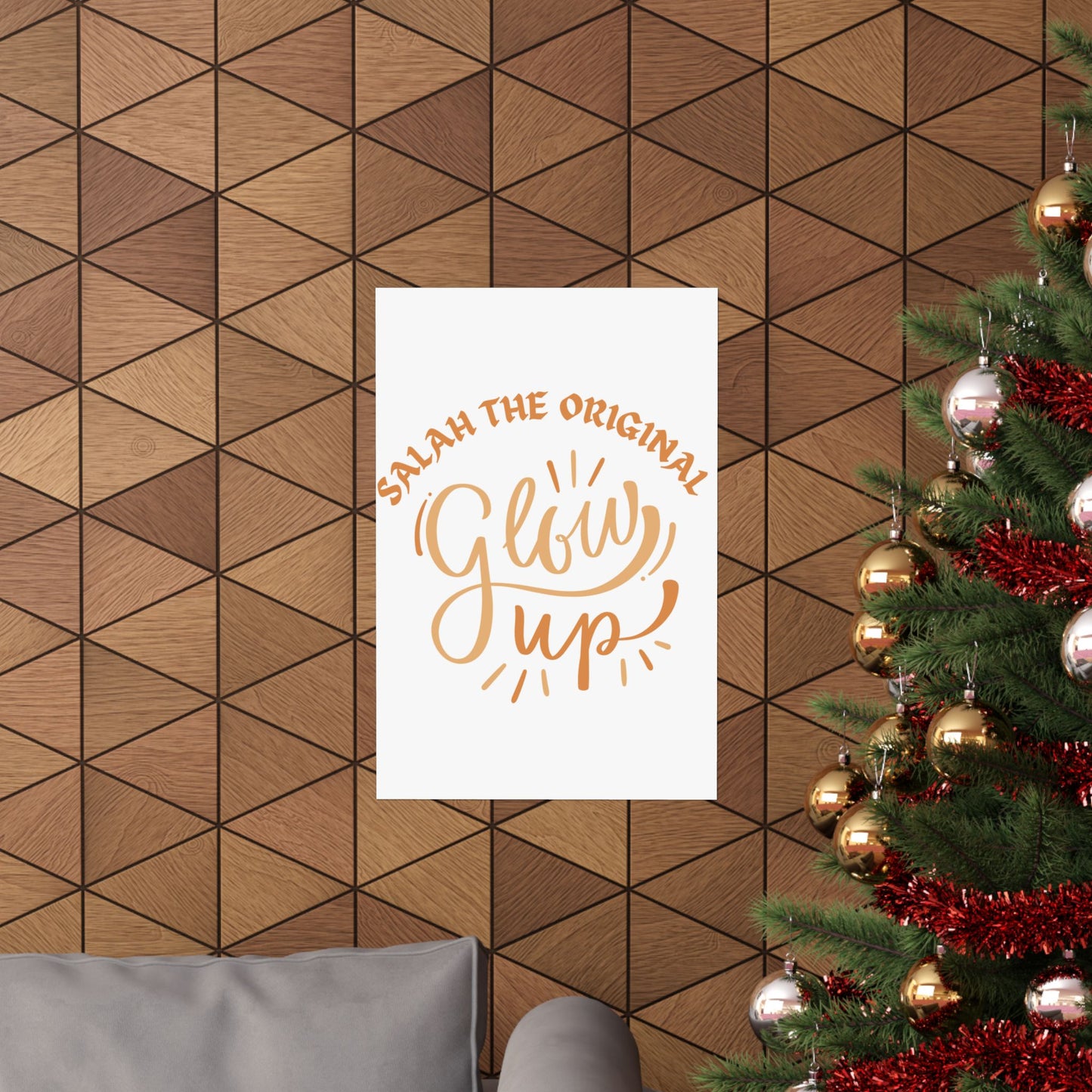 Inspirational Matte Vertical Poster - "Salah the Original Glow Up" Islamic Artwork Poster