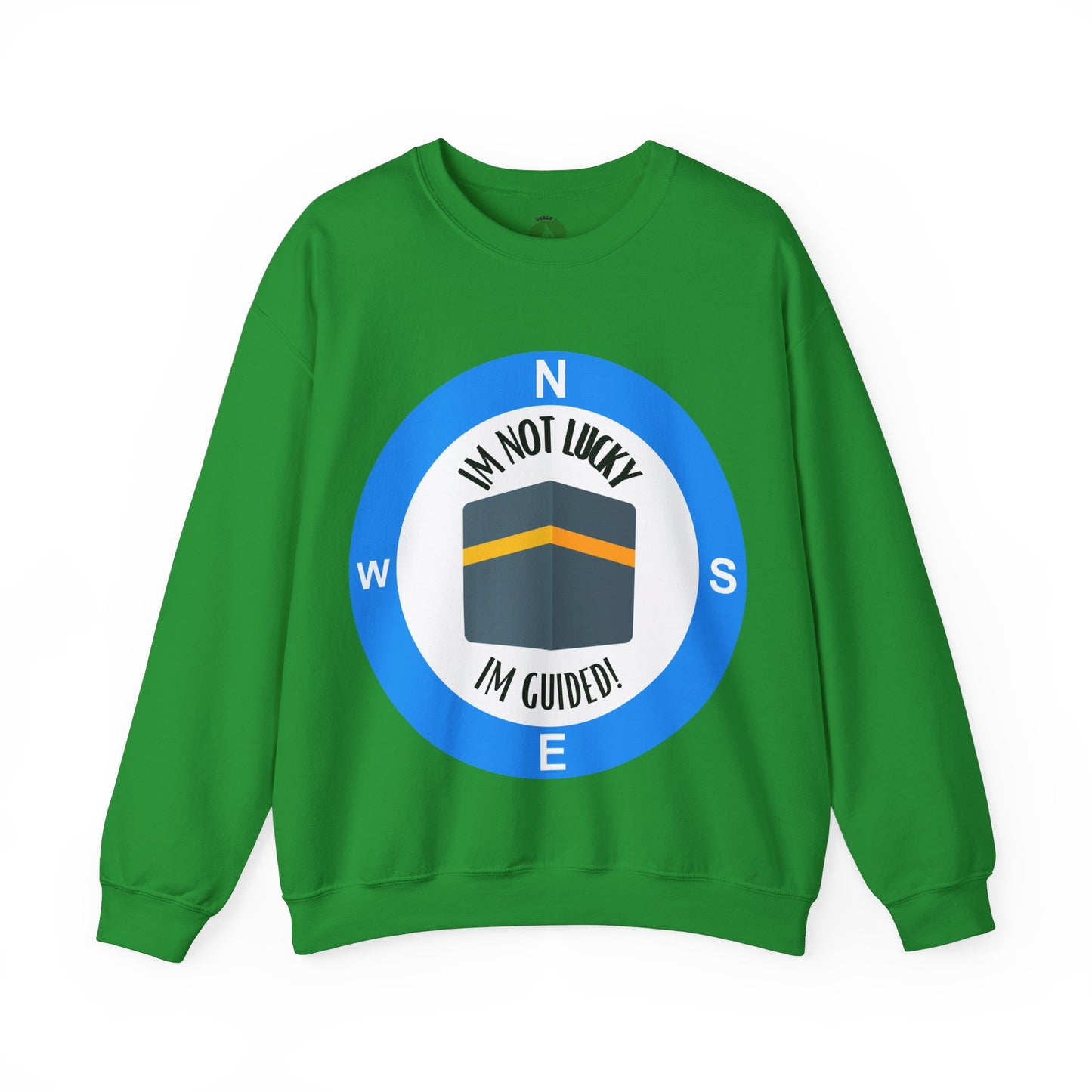 I'm Not Lucky, I'm Guided! Unisex Crewneck Sweatshirt Halal Fashion Sweat Shirt