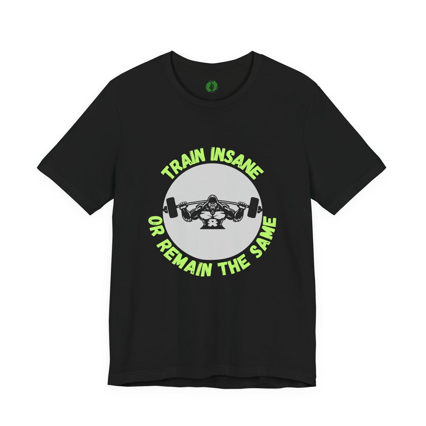 Motivational Fitness Tee - 'Train Insane or Remain the Same' Unisex Jersey Short Sleeve