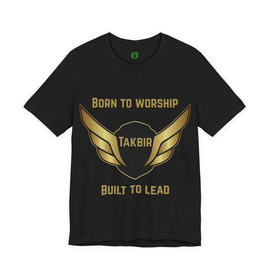 Inspirational Unisex Short Sleeve Tee - 'Born to Worship'