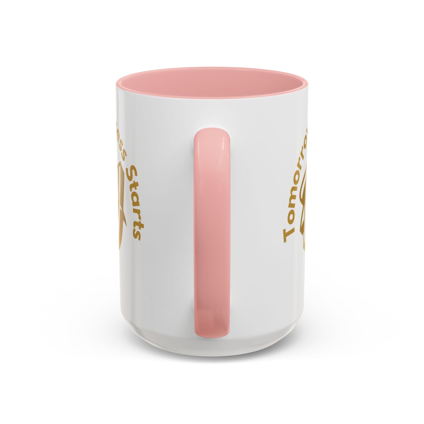 Inspirational Accent Coffee Mug - "Tomorrow's Success Starts Today" - Motivational Gift for Coffee Lovers Gym Motivation Mug