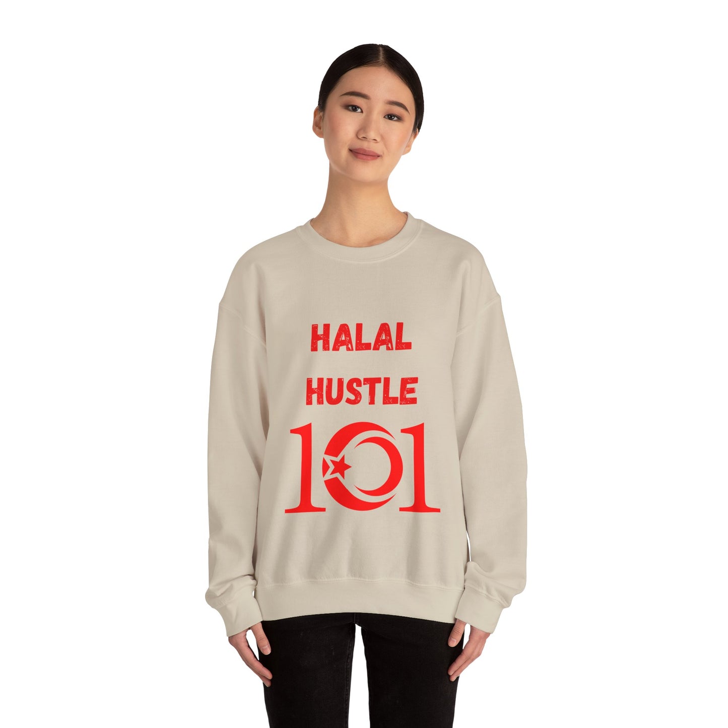 Halal Hustle 101 Unisex Crewneck Sweatshirt