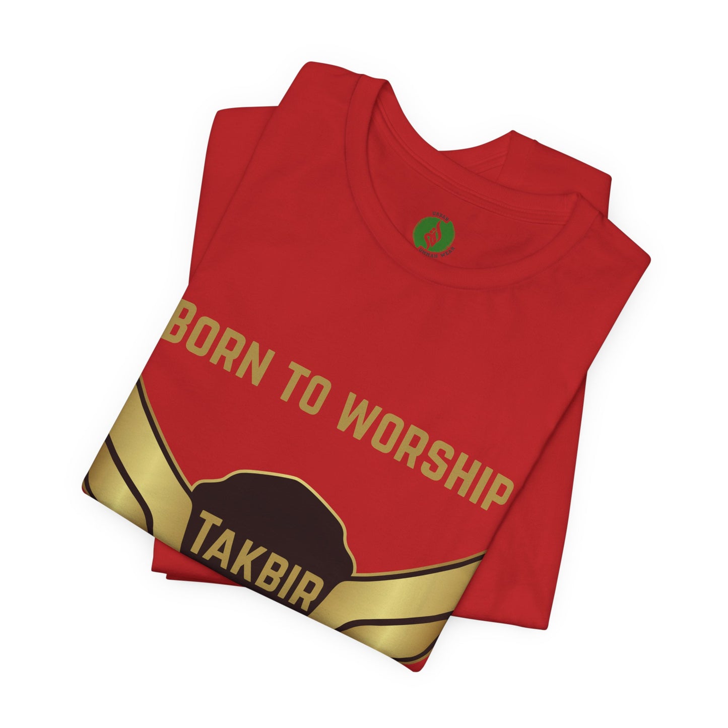 Inspirational Unisex Short Sleeve Tee - 'Born to Worship'