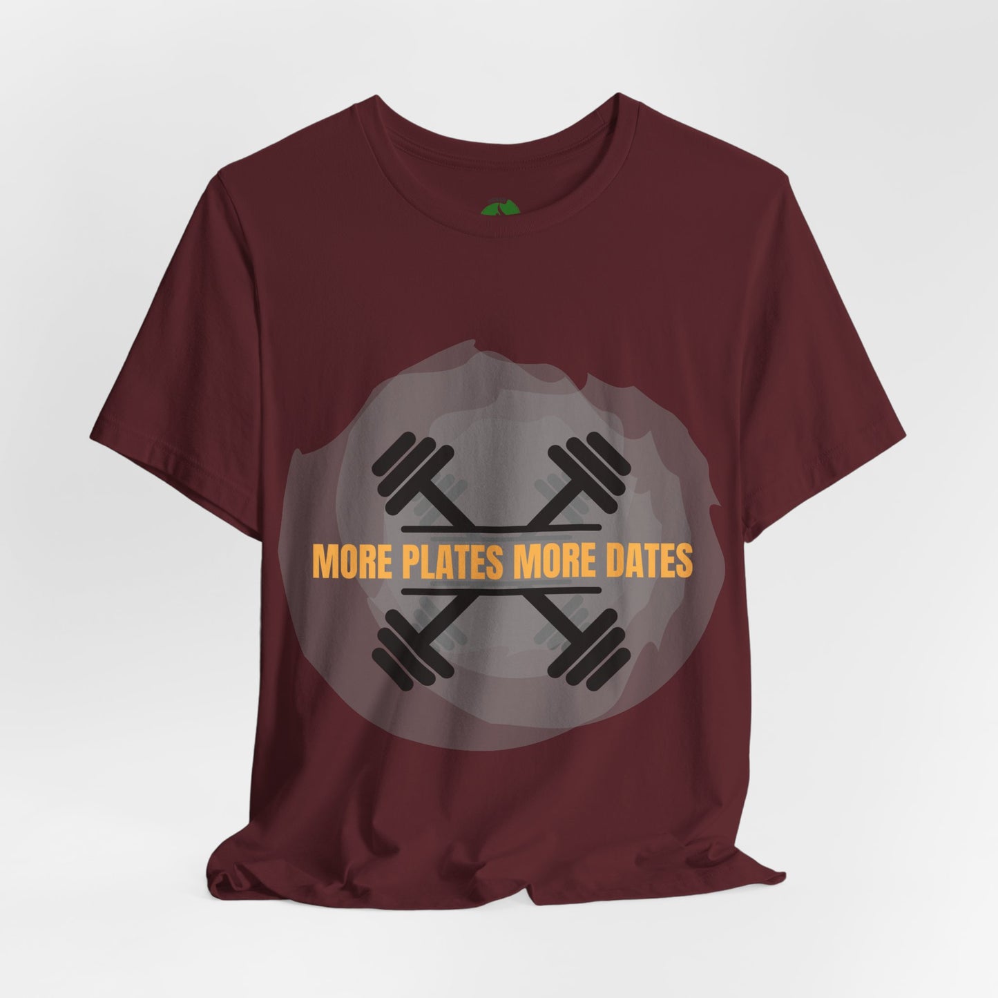 Fitness Motivational Tee - 'More Plates More Dates' Unisex Jersey Short Sleeve Shirt