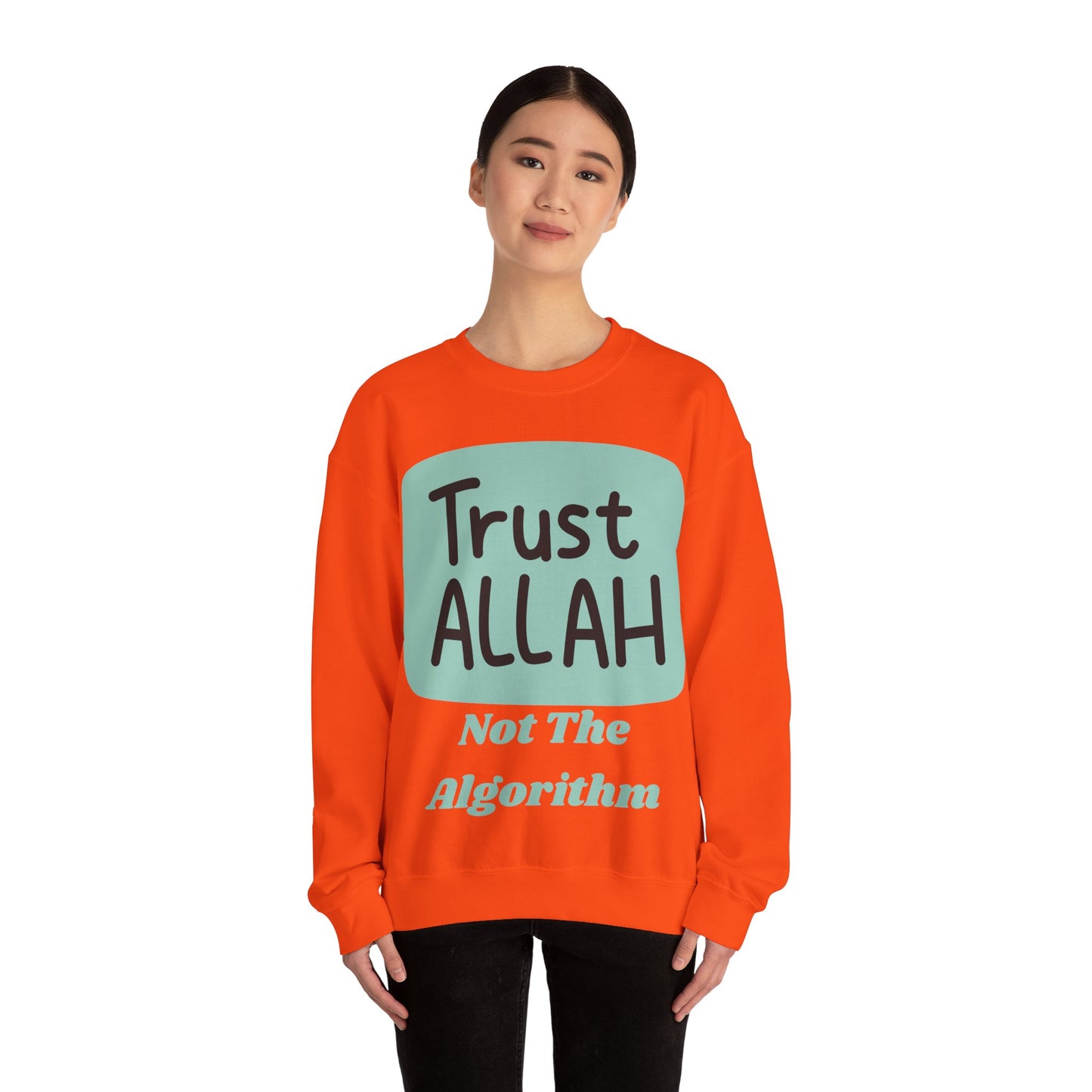 Trust Allah Crewneck Sweatshirt - Unisex Heavy Blend™ Islamic Fashion Sweat Shirt