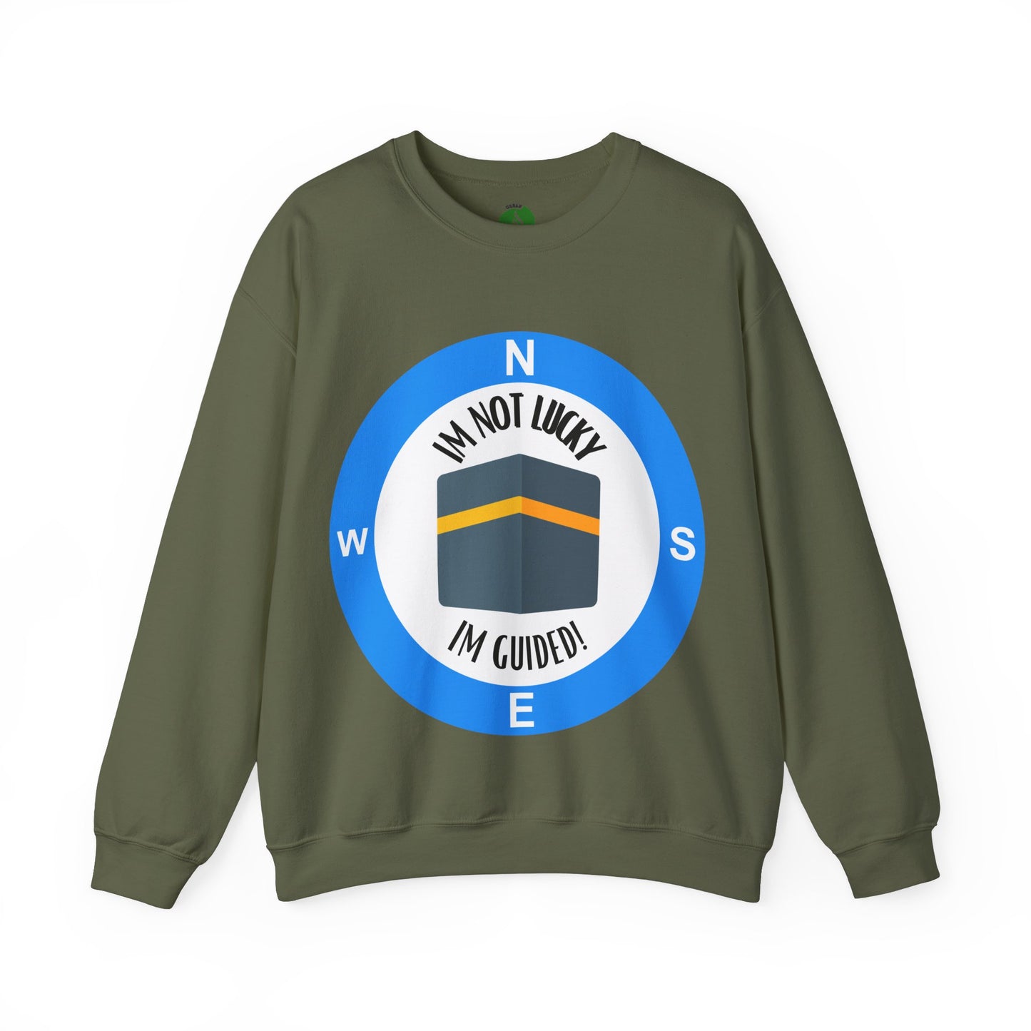 I'm Not Lucky, I'm Guided! Unisex Crewneck Sweatshirt Halal Fashion Sweat Shirt