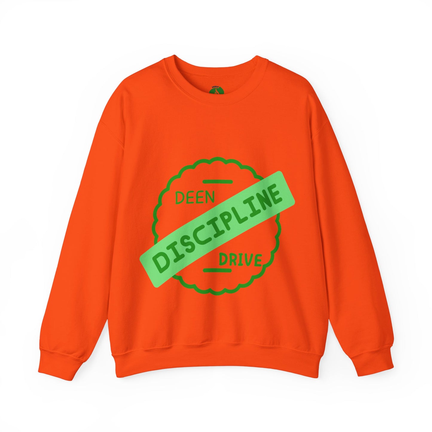 Motivational Crewneck Sweatshirt - Discipline & Drive Muslim Youth Fashion Sweat Shirt