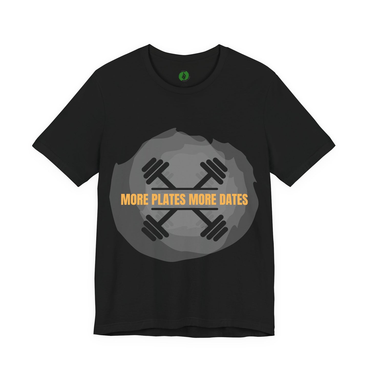 Fitness Motivational Tee - 'More Plates More Dates' Unisex Jersey Short Sleeve Shirt