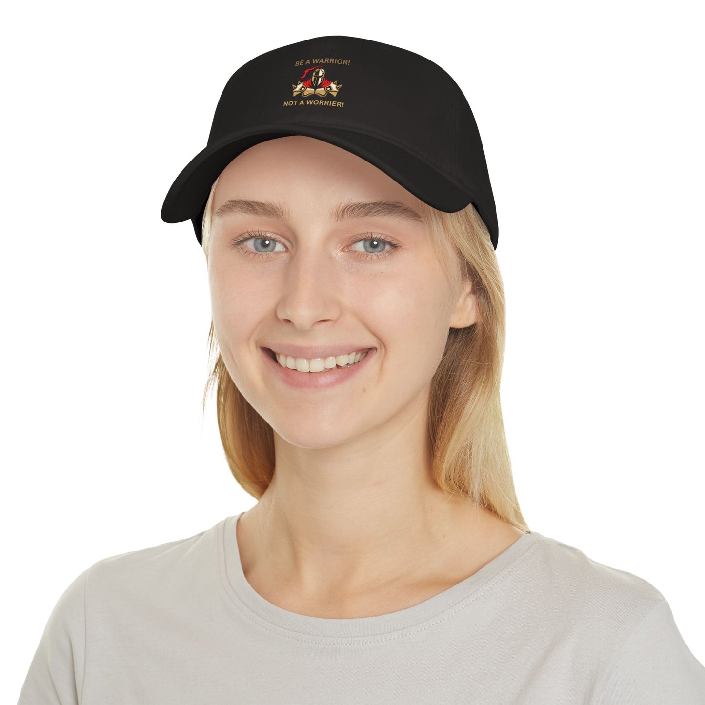 Inspirational Warrior Baseball Cap - Be a Warrior, Not a Worrier Humour Joke Cap