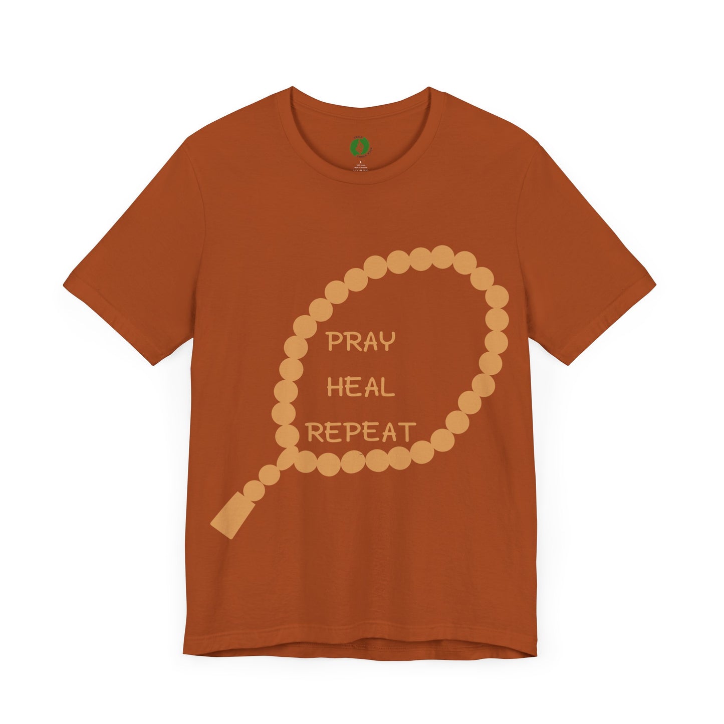 Pray Heal Repeat Unisex Jersey Tee - Inspirational Spiritual Shirt Islamic Street Fashion