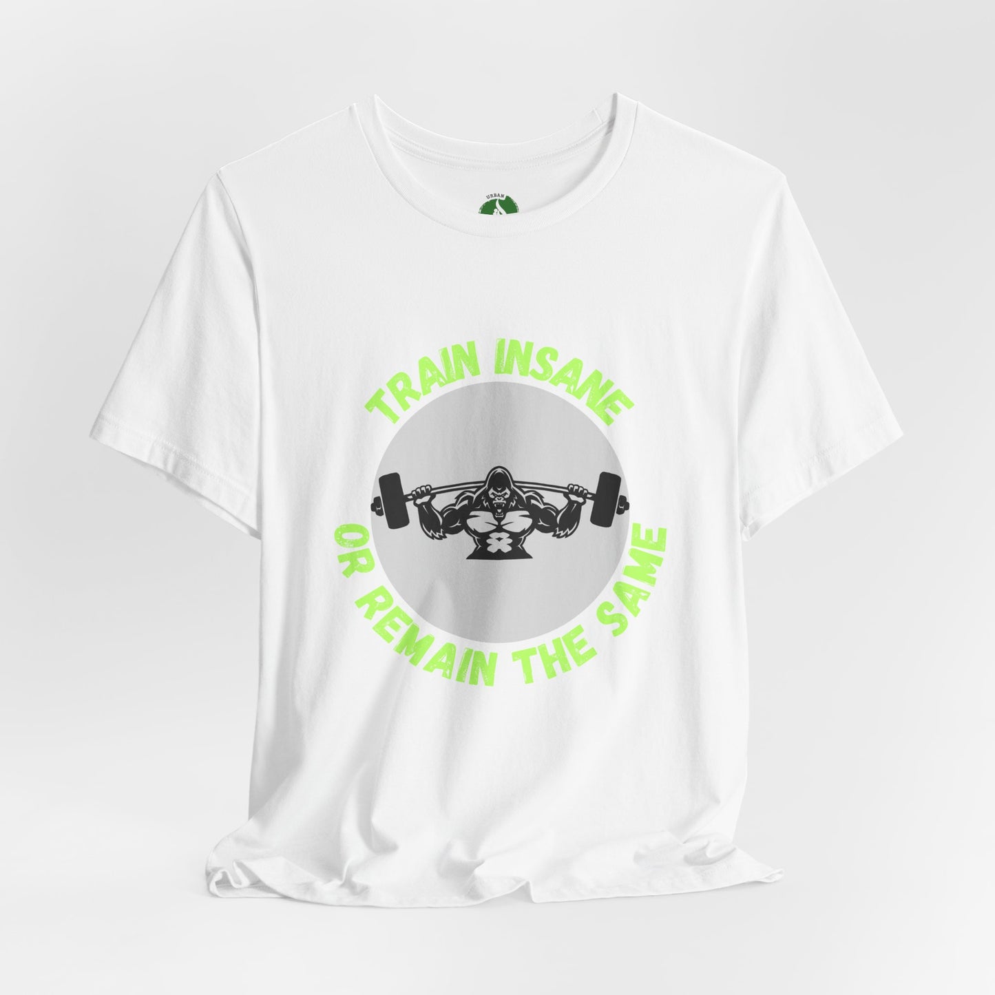 Motivational Fitness Tee - 'Train Insane or Remain the Same' Unisex Jersey Short Sleeve