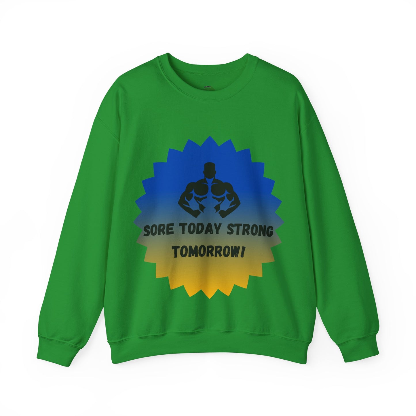 Motivational Fitness Sweatshirt - "Sore Today Strong Tomorrow" Unisex Heavy Blend™ Crewneck