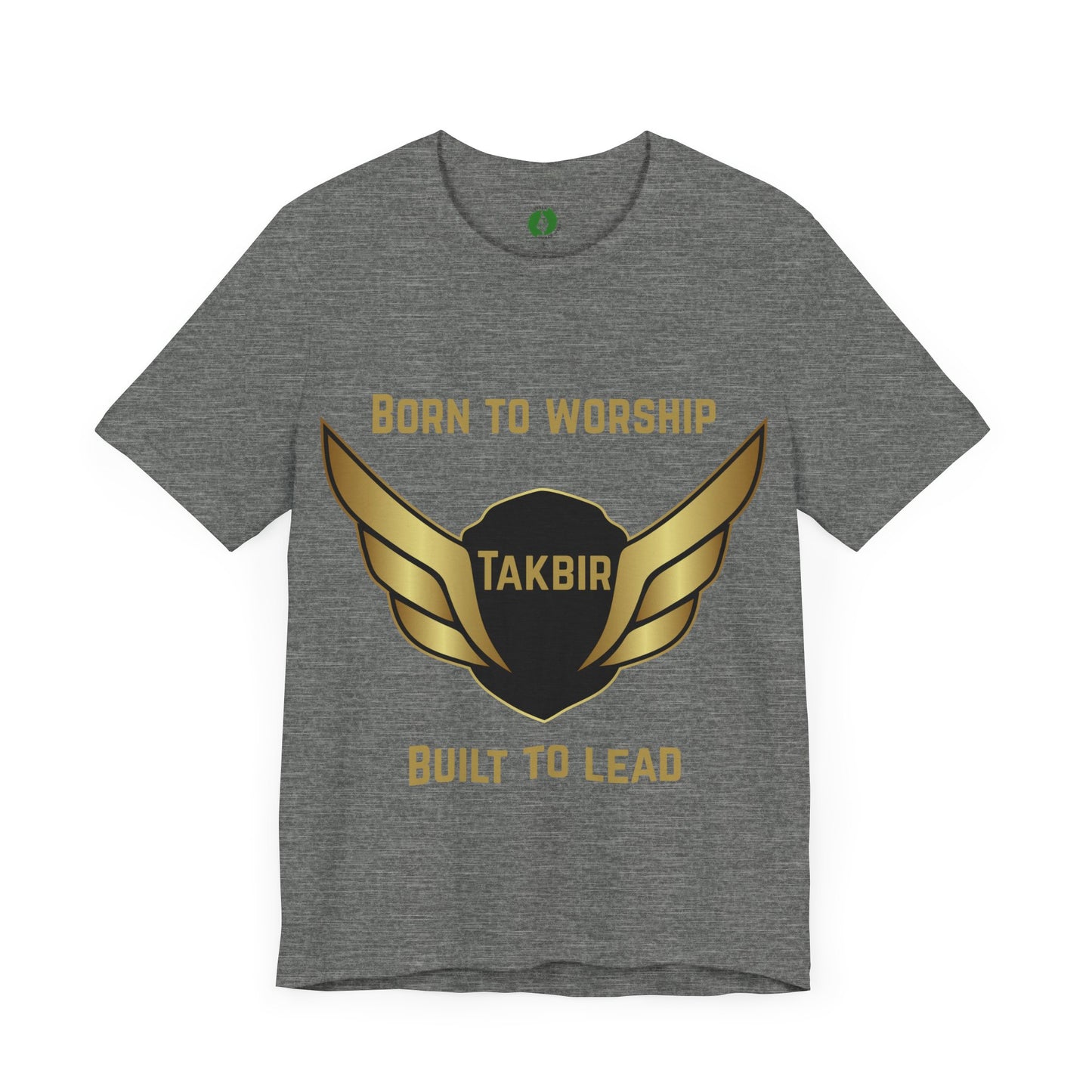 Inspirational Unisex Short Sleeve Tee - 'Born to Worship' Muslim Streetwear Fashion T Shirt
