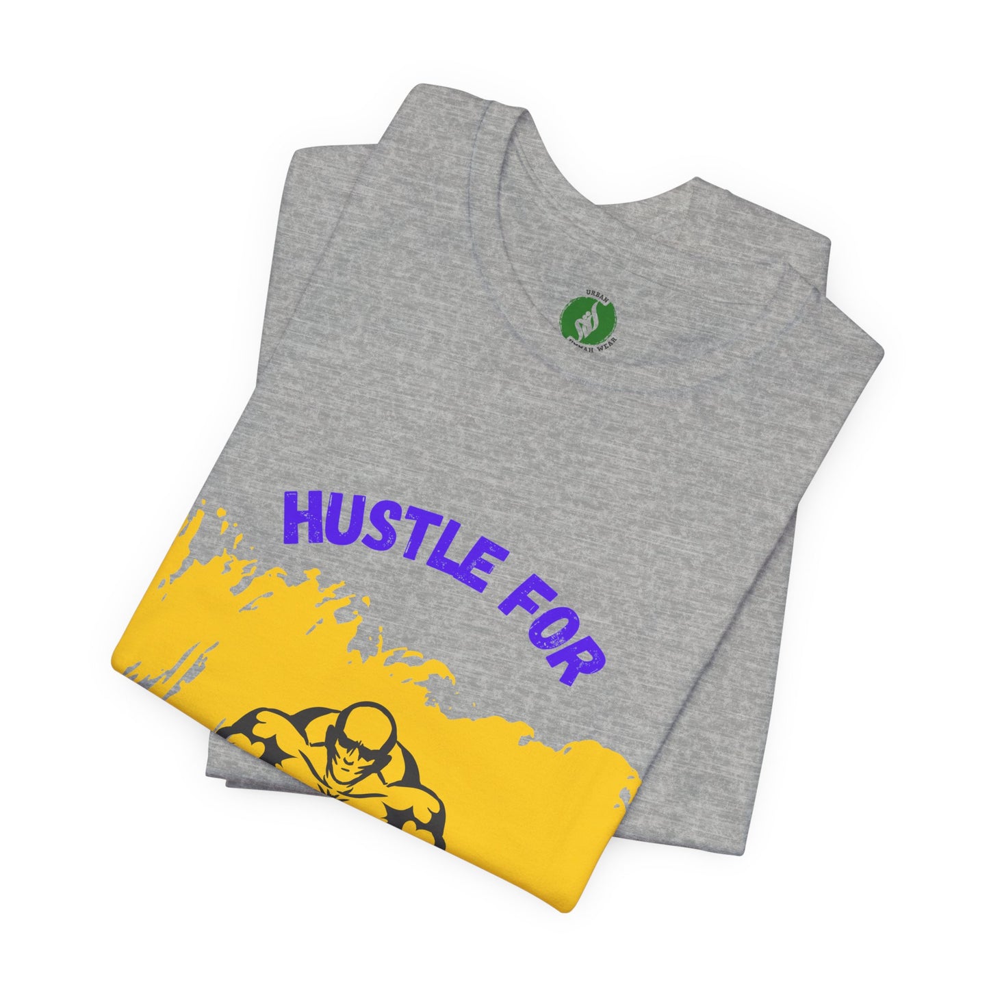 Motivational Fitness Tee - 'Hustle for That Muscle' Unisex Jersey Short Sleeve