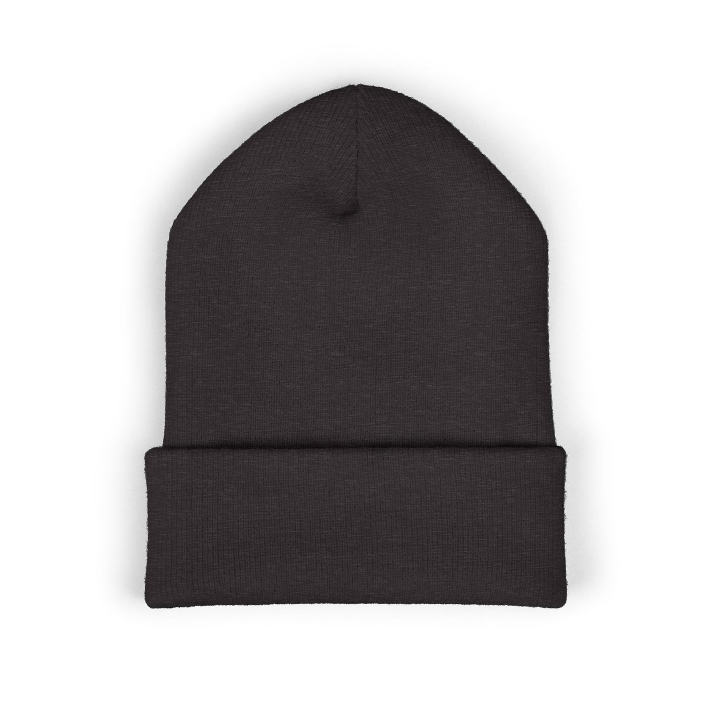 Classic Cuffed Beanie with Embroidered Logo - Cozy Winter Accessory Islamic Clothing