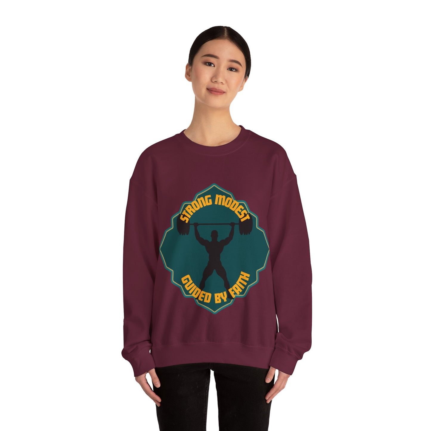 Muslim Streetwear Crewneck Sweatshirt — Urban Islamic Graphic Sweatshirt
