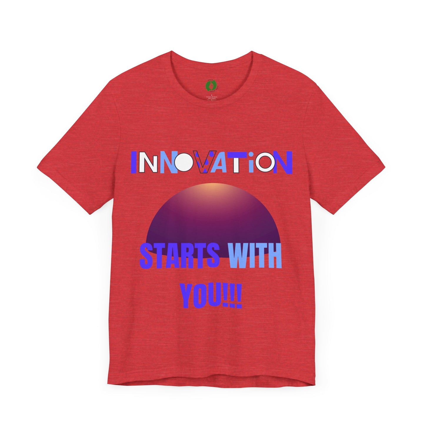 Inspirational Innovation Tee for Creative Minds Gym Clothing T Shirt