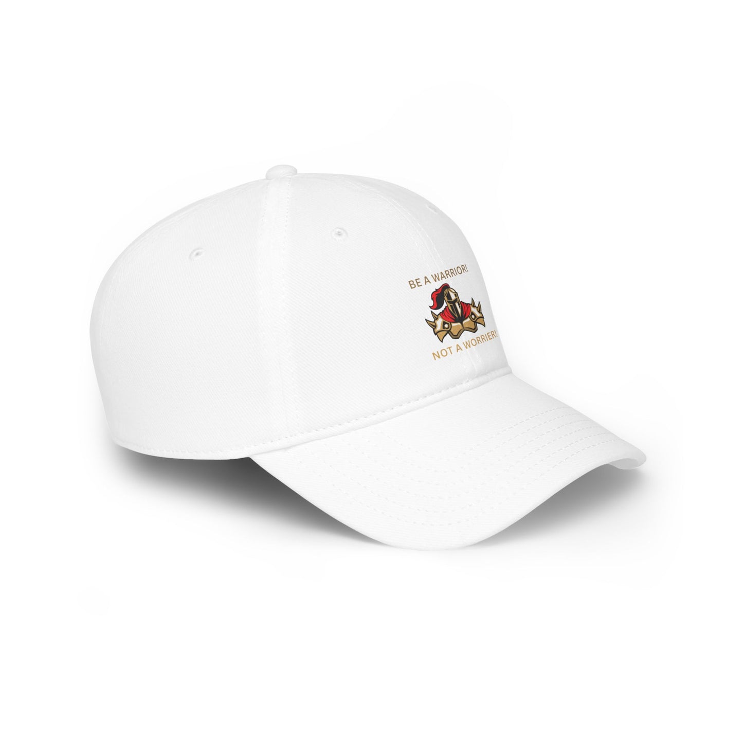 Inspirational Warrior Baseball Cap - Be a Warrior, Not a Worrier Humour Joke Cap