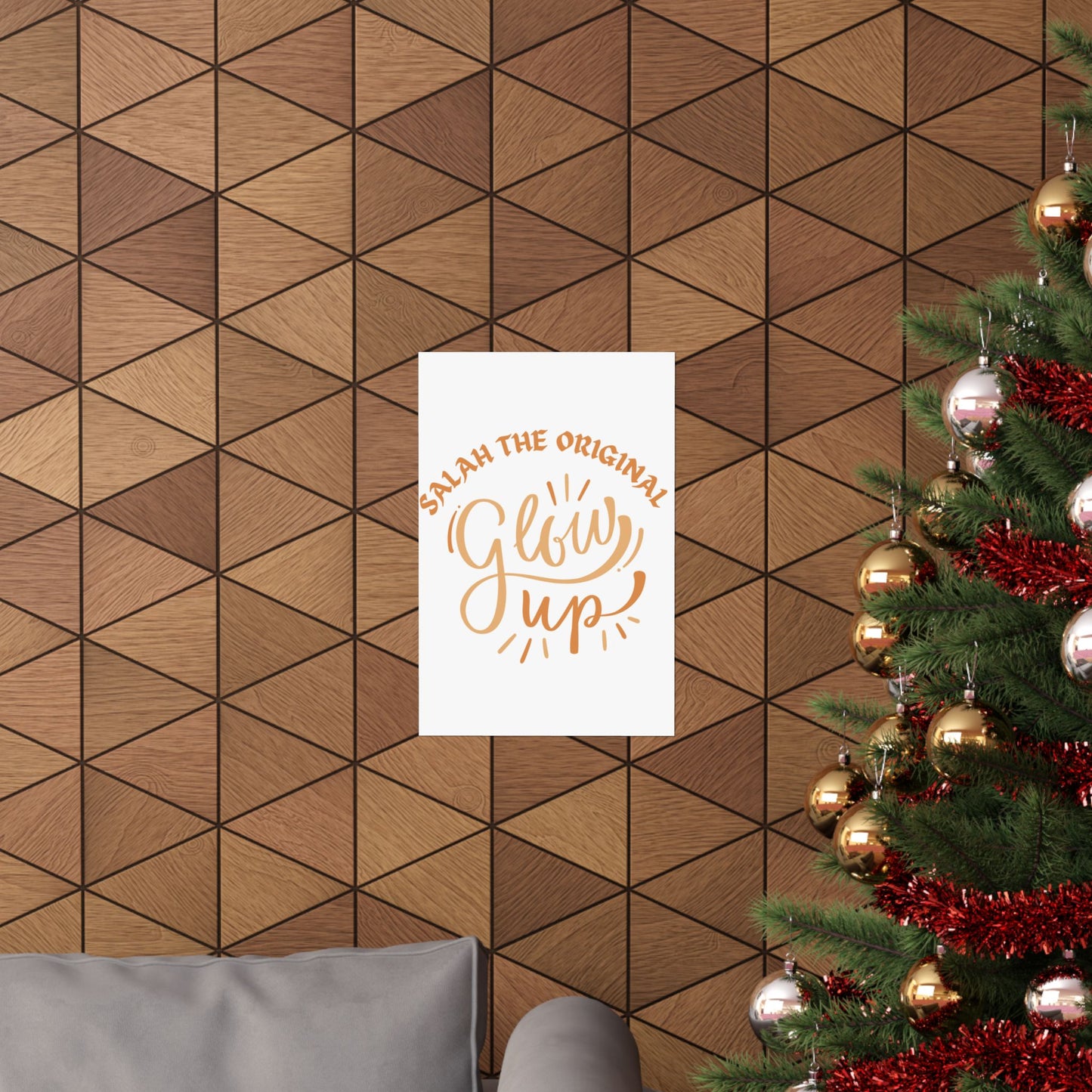 Inspirational Matte Vertical Poster - "Salah the Original Glow Up" Islamic Artwork Poster