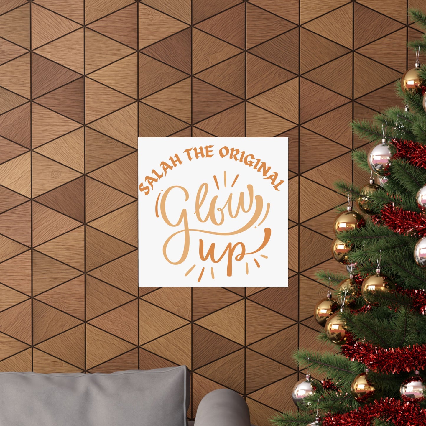 Inspirational Matte Vertical Poster - "Salah the Original Glow Up" Islamic Artwork Poster