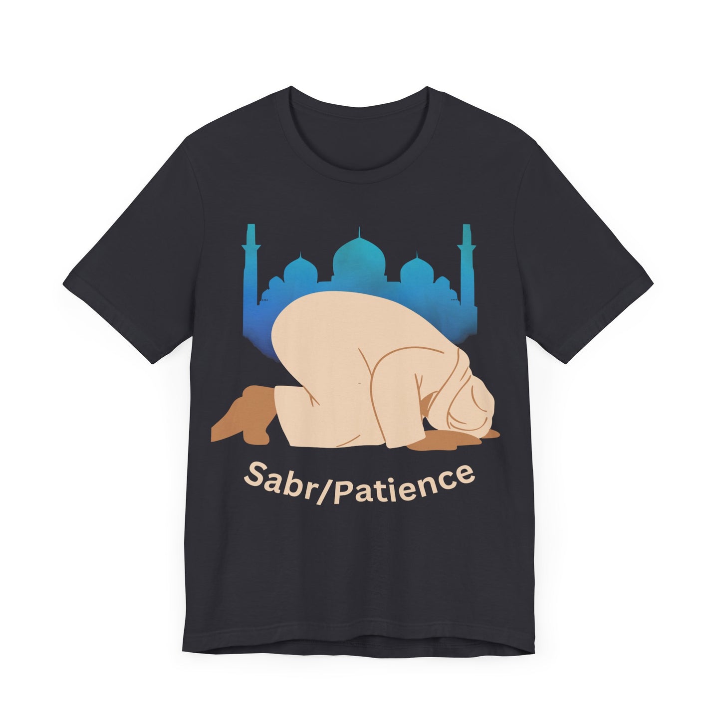 Sabr Patience Unisex Jersey Tee - Inspirational Muslim Graphic Shirt Islamic Clothing