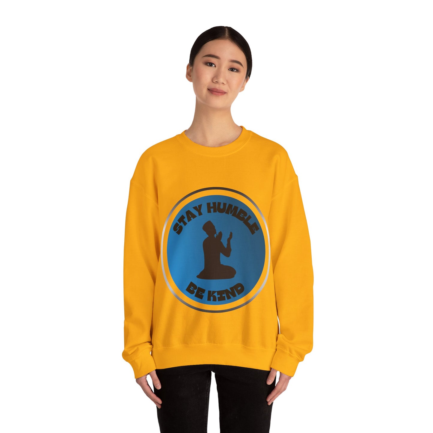 Stay Humble Be Kind Crewneck Sweatshirt - Unisex Inspirational Apparel Muslim Street Clothing