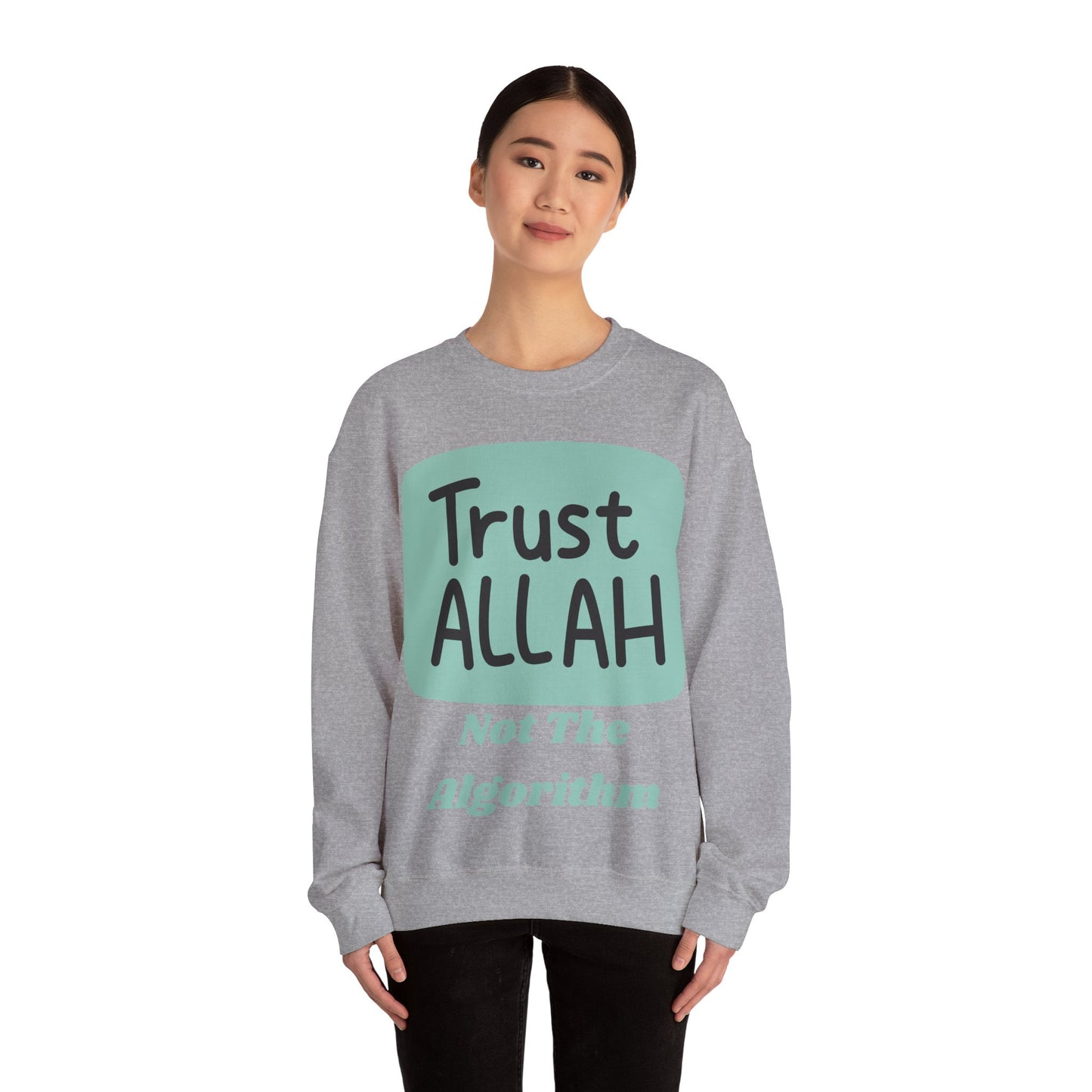 Trust Allah Crewneck Sweatshirt - Unisex Heavy Blend™ Islamic Fashion Sweat Shirt