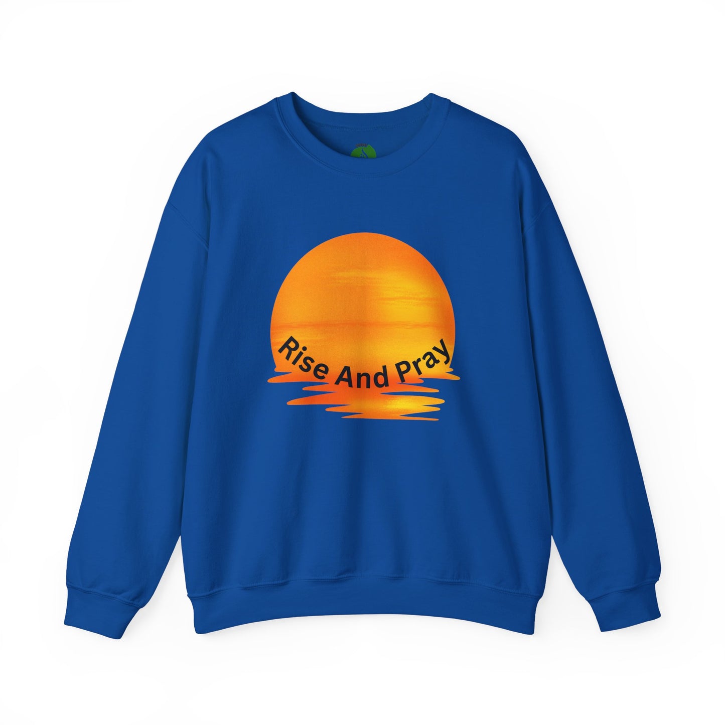 Rise And Pray Unisex Crewneck Sweatshirt - Cozy Spiritual Vibe