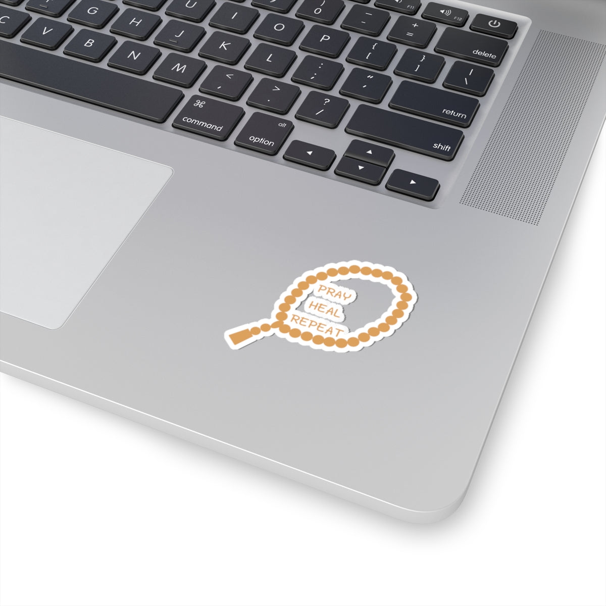Inspirational Kiss-Cut Stickers - "Pray, Heal, Repeat" Islamic Street Accessories