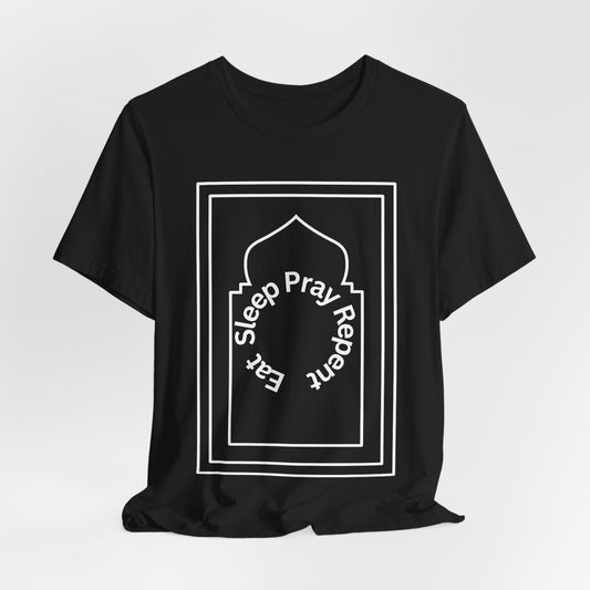 Inspirational Unisex Tee - 'Sleep Pray Repeat'