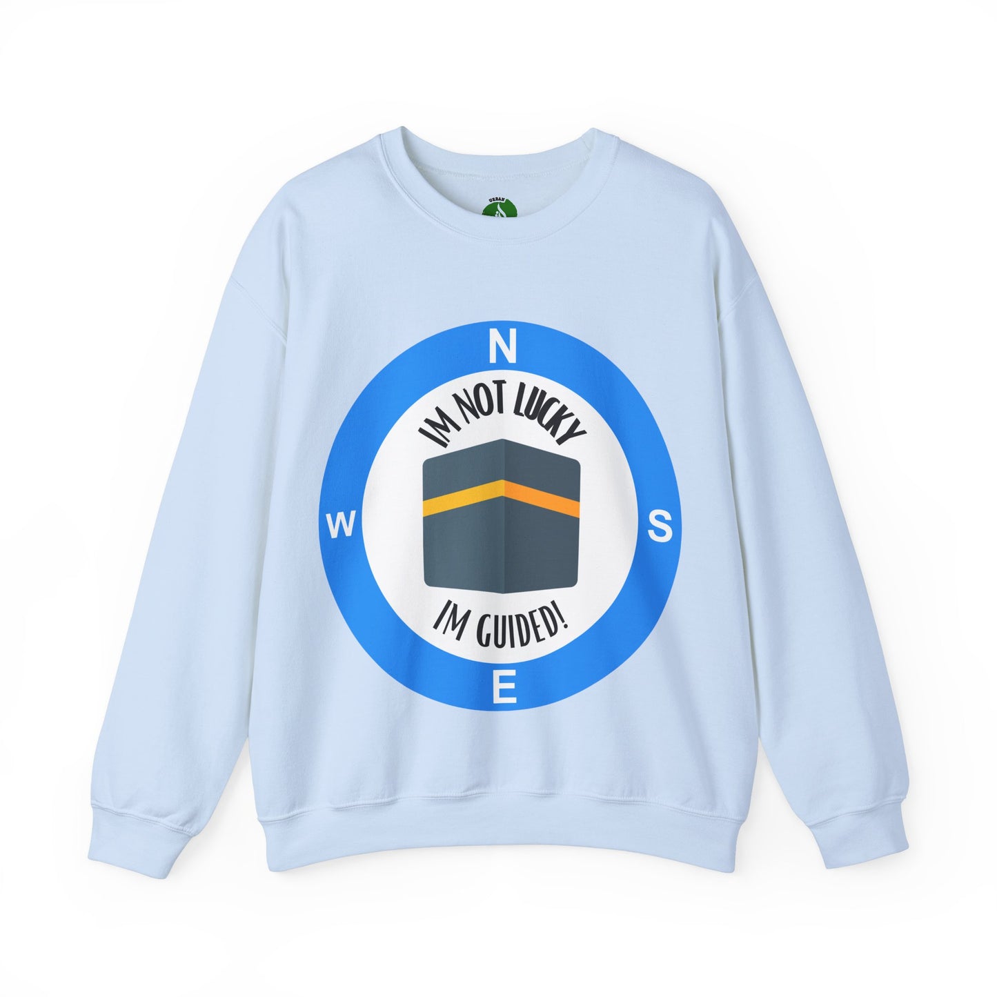 I'm Not Lucky, I'm Guided! Unisex Crewneck Sweatshirt Halal Fashion Sweat Shirt