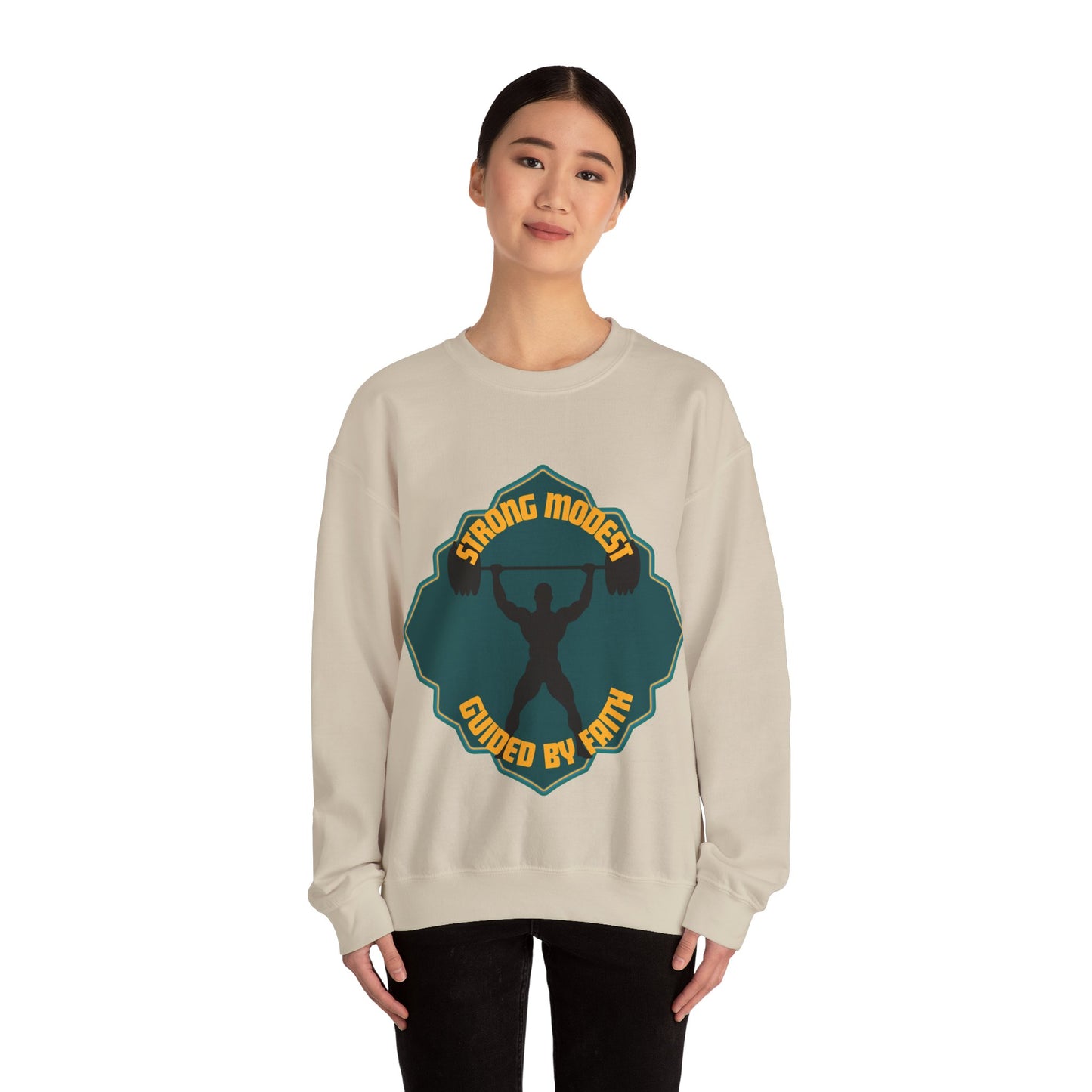 Muslim Streetwear Crewneck Sweatshirt — Urban Islamic Graphic Sweatshirt