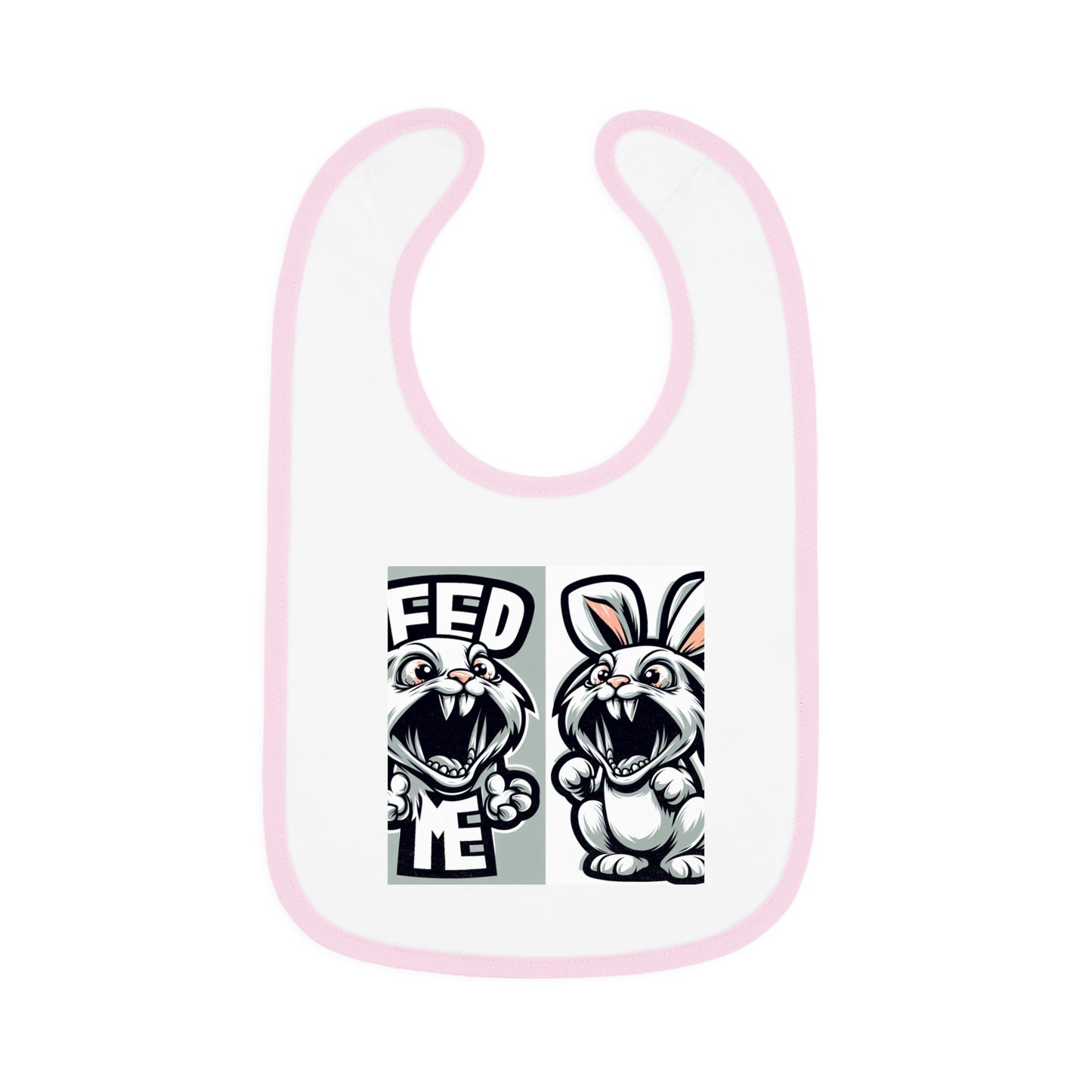 Funny Baby Bib - 'Feed Me' Rabbit Design Islamic Clothing