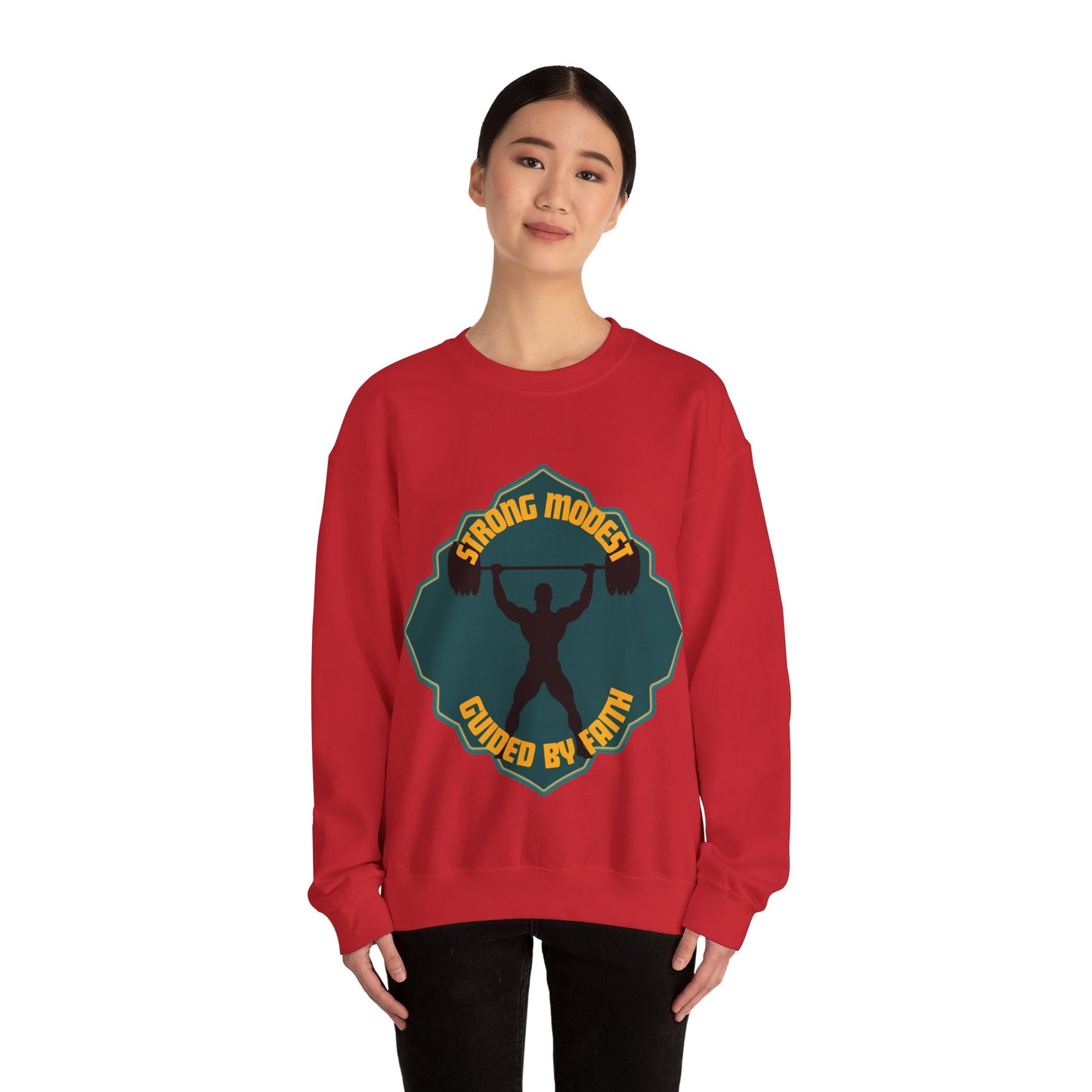 Muslim Streetwear Crewneck Sweatshirt — Urban Islamic Graphic Sweatshirt