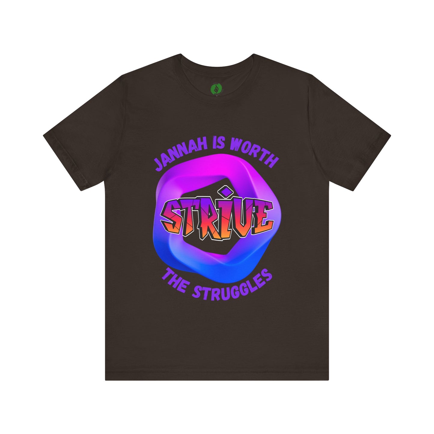 Inspirational Unisex Jersey Tee - 'Jannah is Worth the Struggles' Muslim Fashion Clothing