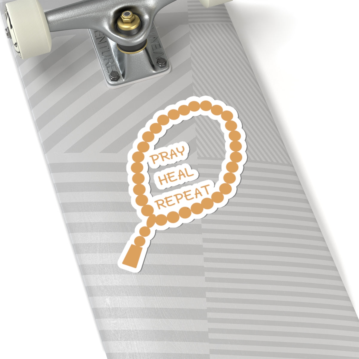 Inspirational Kiss-Cut Stickers - "Pray, Heal, Repeat" Islamic Street Accessories