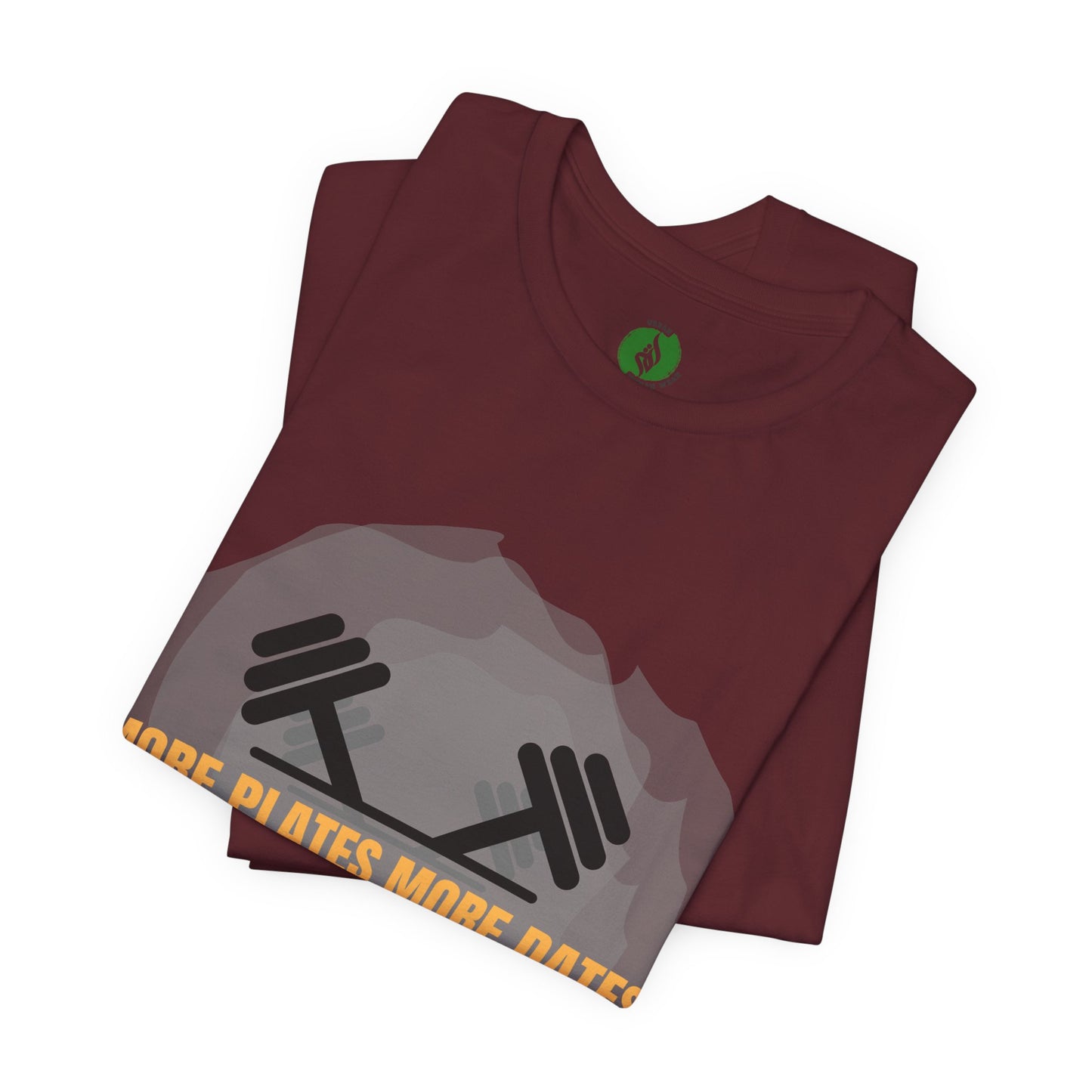 Fitness Motivational Tee - 'More Plates More Dates' Unisex Jersey Short Sleeve Shirt