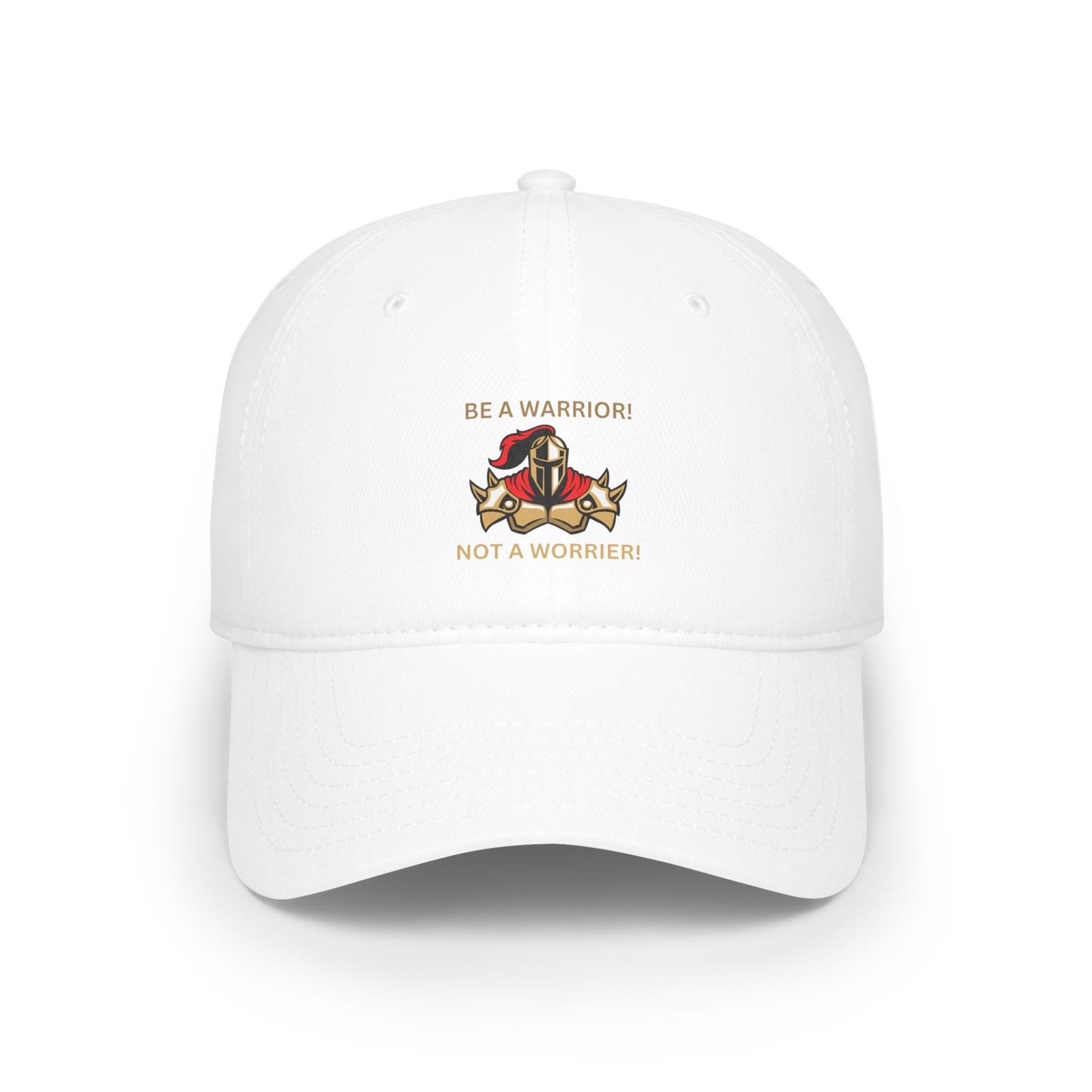 Inspirational Warrior Baseball Cap - Be a Warrior, Not a Worrier Humour Joke Cap