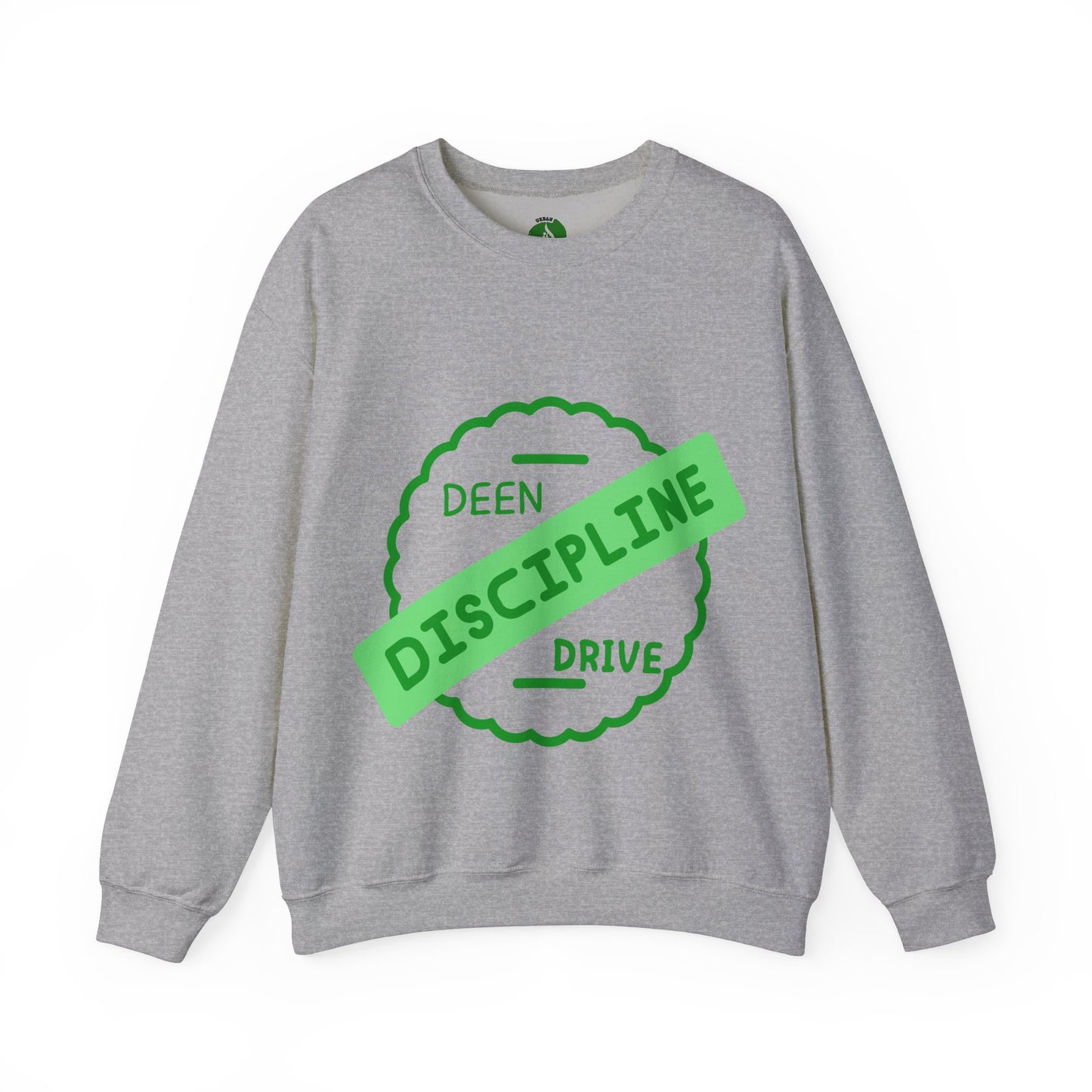 Motivational Crewneck Sweatshirt - Discipline & Drive Muslim Youth Fashion Sweat Shirt