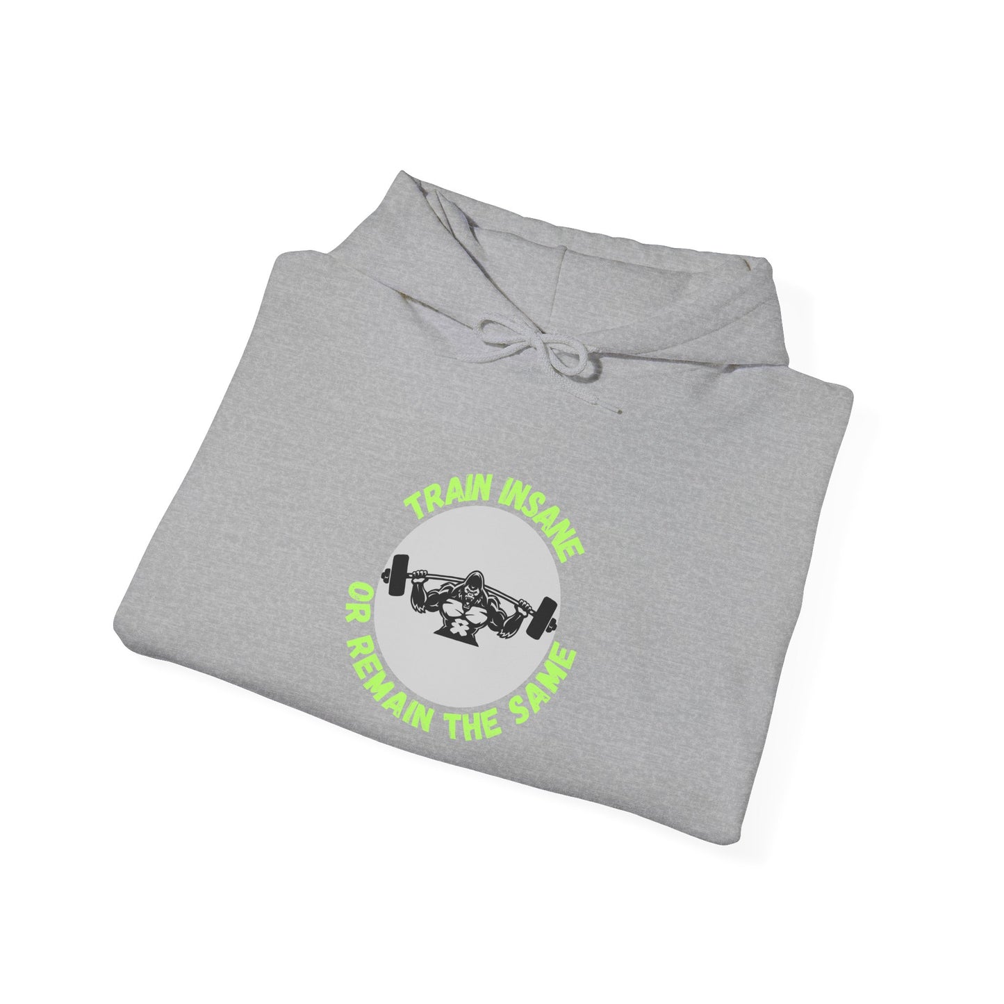 Train Insane Unisex Heavy Blend™ Hoodie - Motivational Gym Sweatshirt