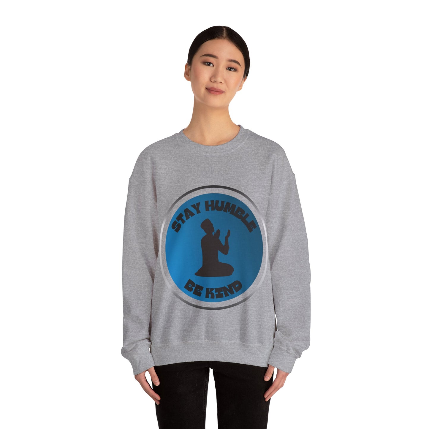 Stay Humble Be Kind Crewneck Sweatshirt - Unisex Inspirational Apparel Muslim Street Clothing