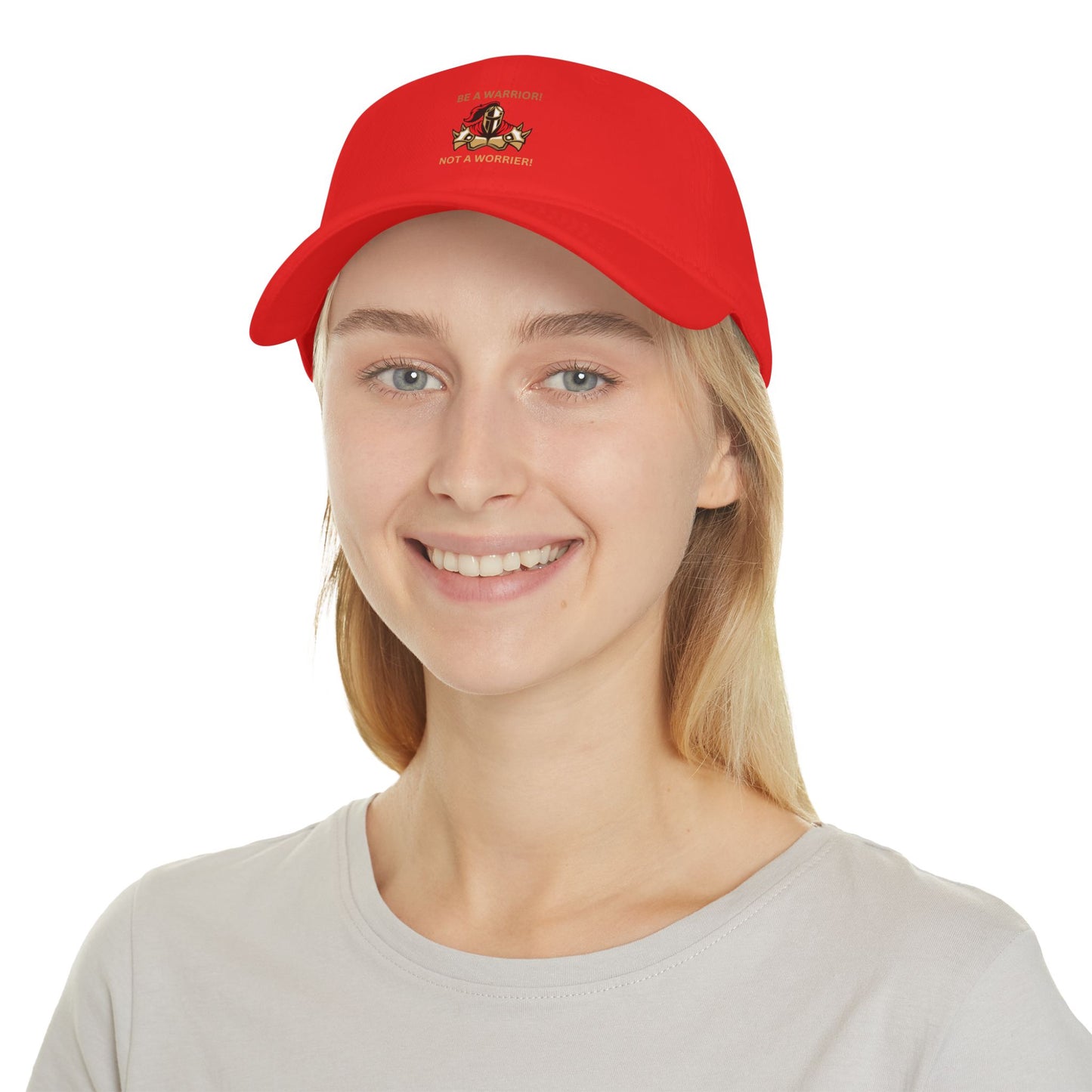 Inspirational Warrior Baseball Cap - Be a Warrior, Not a Worrier Humour Joke Cap