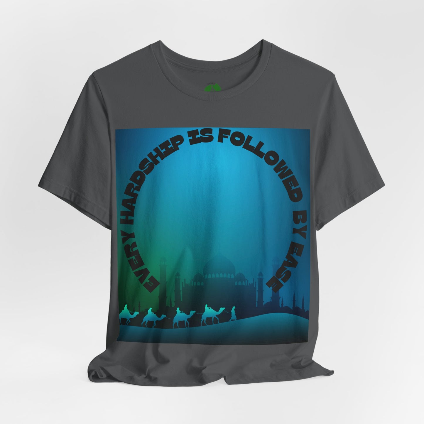 Inspirational Unisex Tee - "Every Hardship is Followed by Ease"