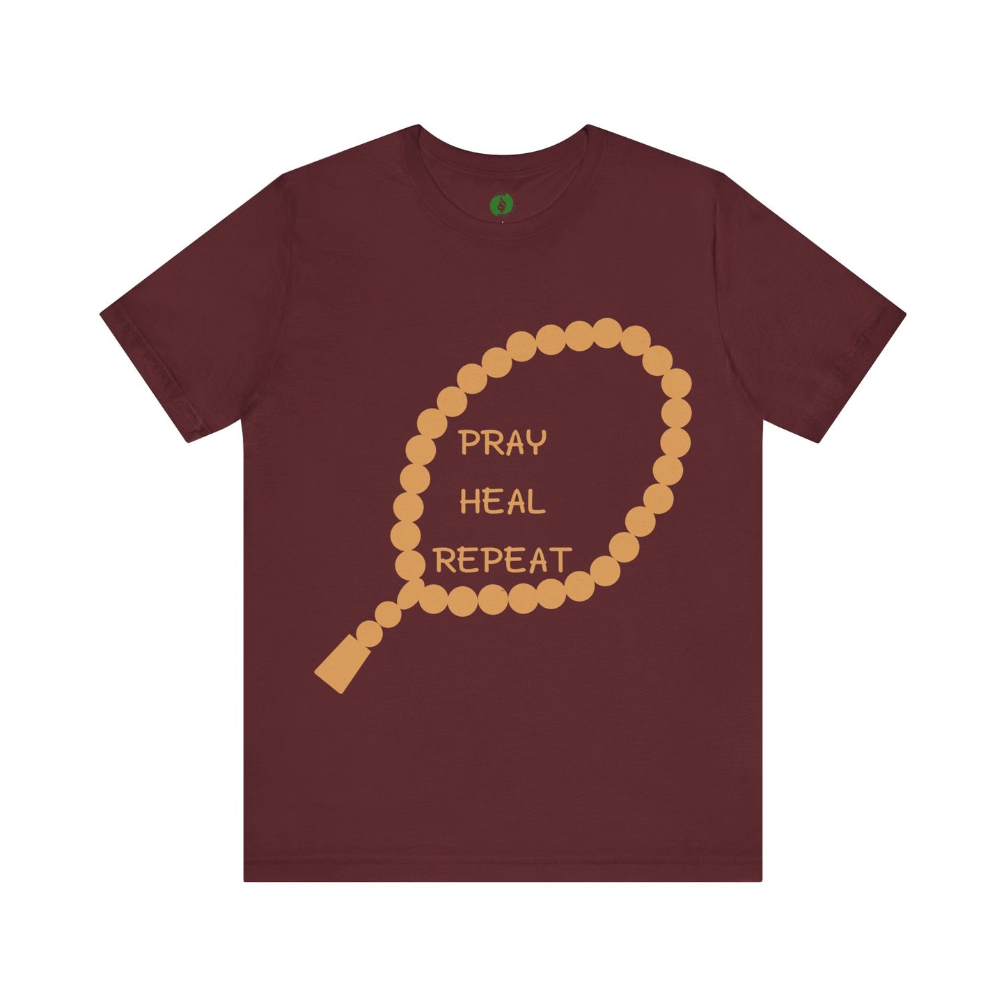 Pray Heal Repeat Unisex Jersey Tee - Inspirational Spiritual Shirt Islamic Street Fashion