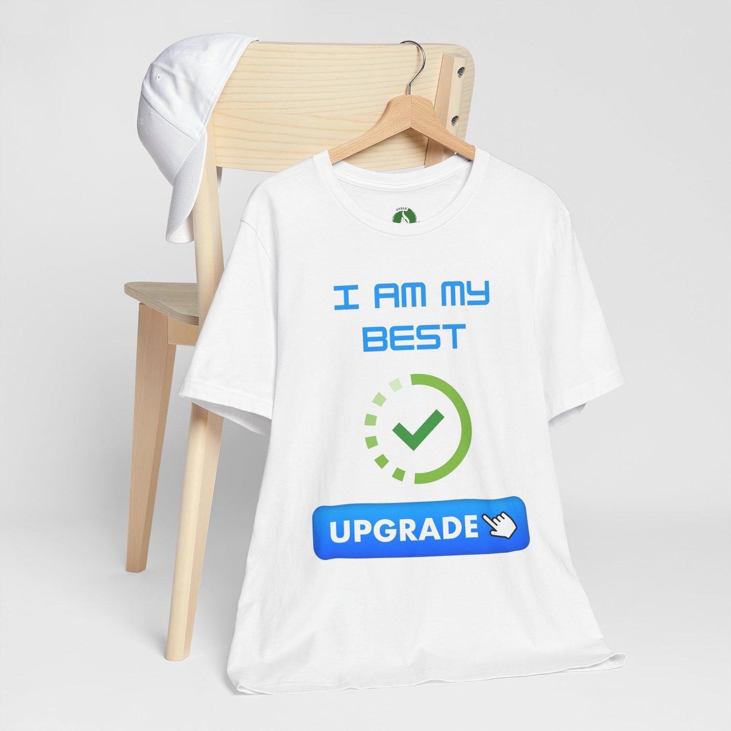 Motivational Unisex Jersey Tee - "I Am My Best" Upgrade Design Funny Humour T Shirt
