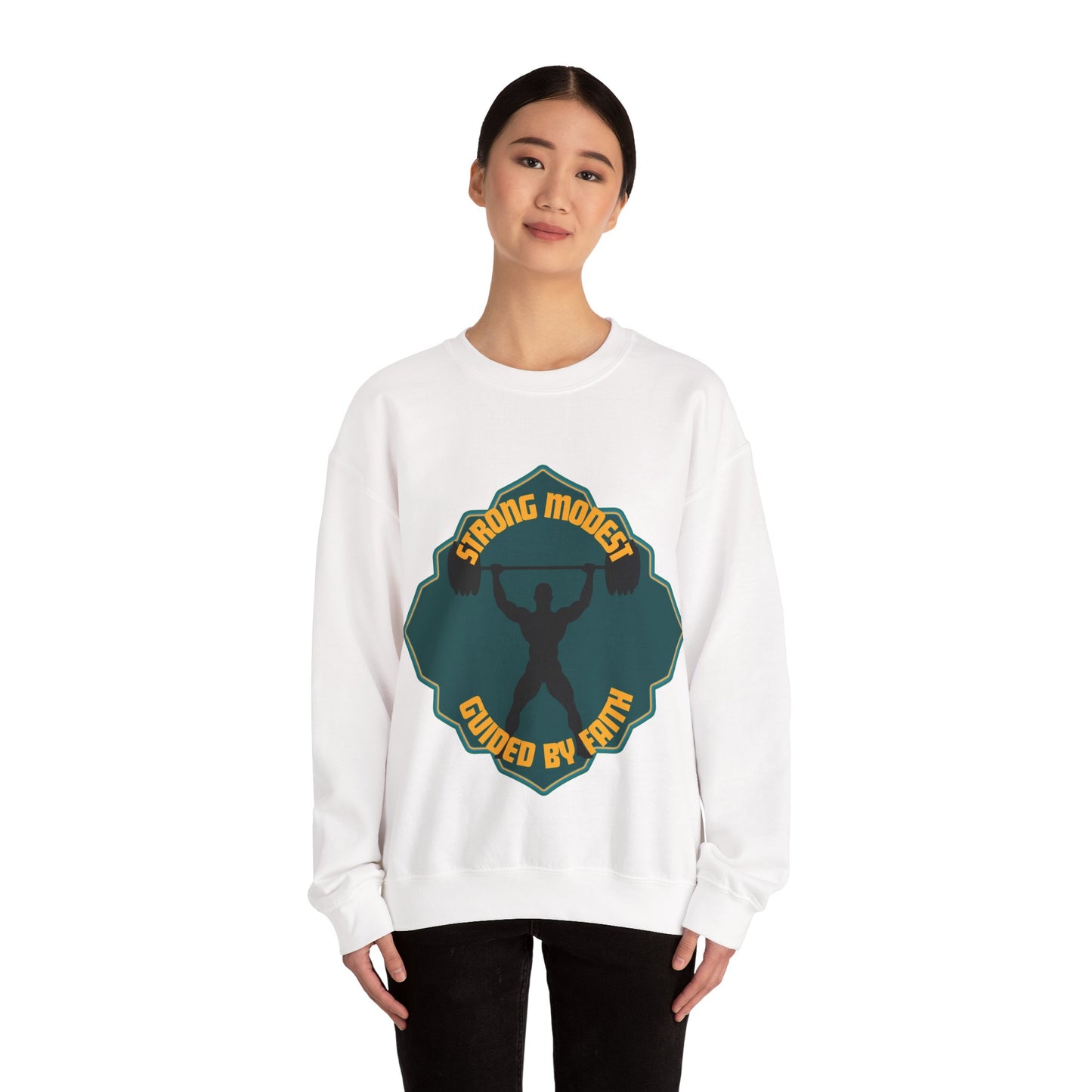 Muslim Streetwear Crewneck Sweatshirt — Urban Islamic Graphic Sweatshirt
