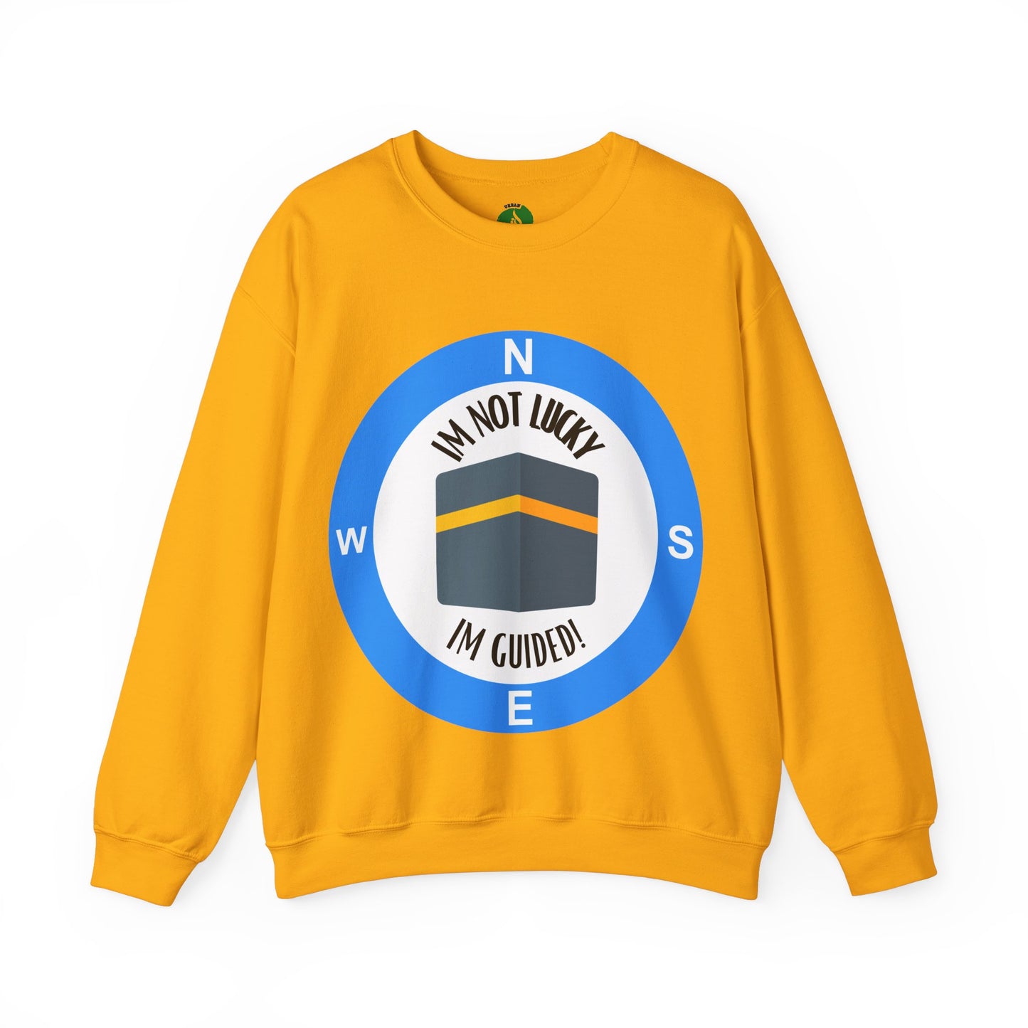 I'm Not Lucky, I'm Guided! Unisex Crewneck Sweatshirt Halal Fashion Sweat Shirt