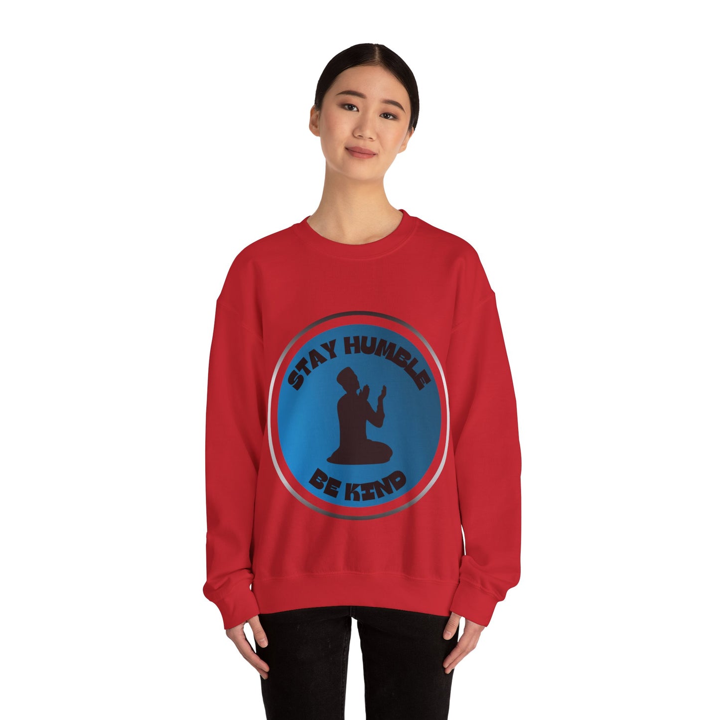 Stay Humble Be Kind Crewneck Sweatshirt - Unisex Inspirational Apparel Muslim Street Clothing