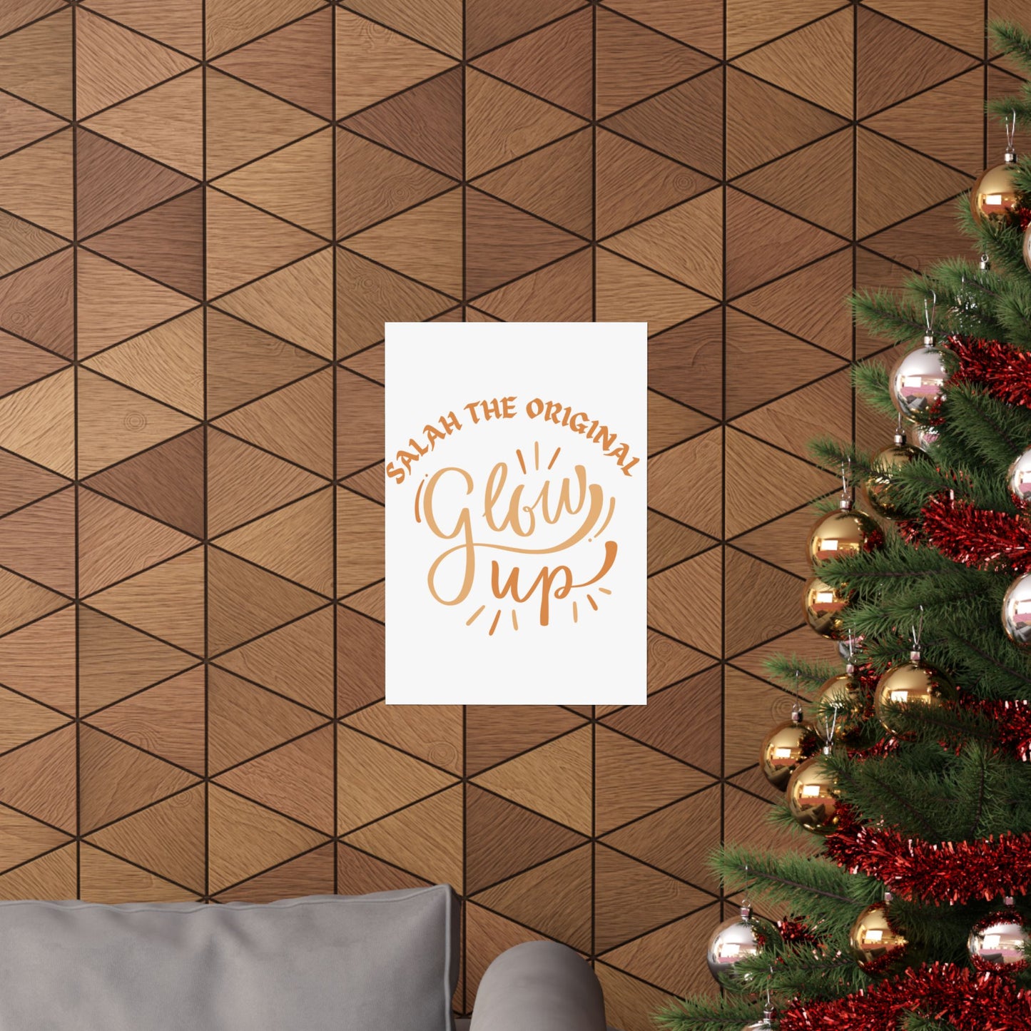 Inspirational Matte Vertical Poster - "Salah the Original Glow Up" Islamic Artwork Poster
