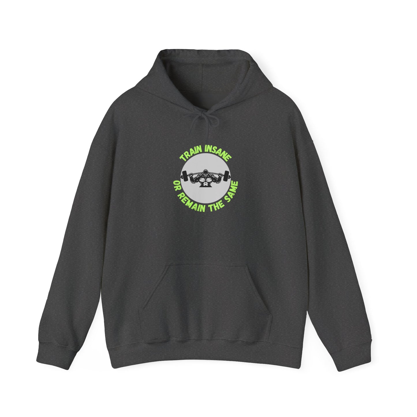 Train Insane Unisex Heavy Blend™ Hoodie - Motivational Gym Sweatshirt